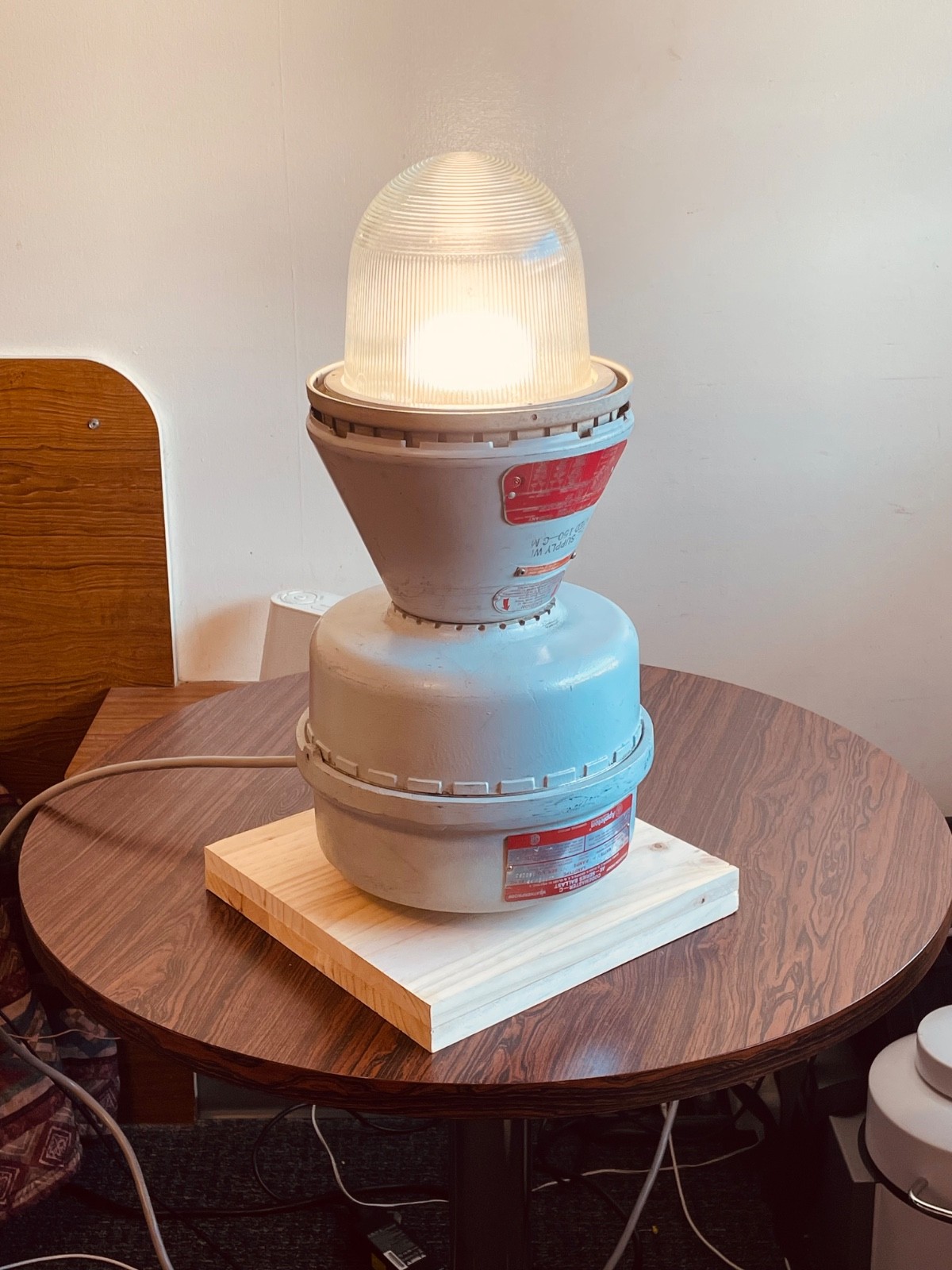 Table Lamp Appleton Codemaster, converted to regular bulbs Explosion proof