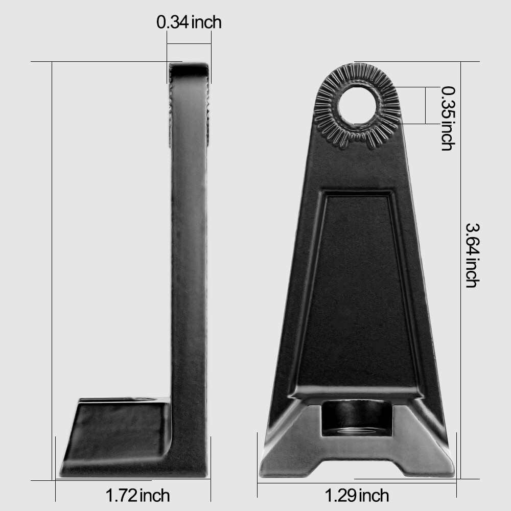 2x LED Light Bar Mounting Brackets 360° Side Rotating Al Alloy Holder Universal