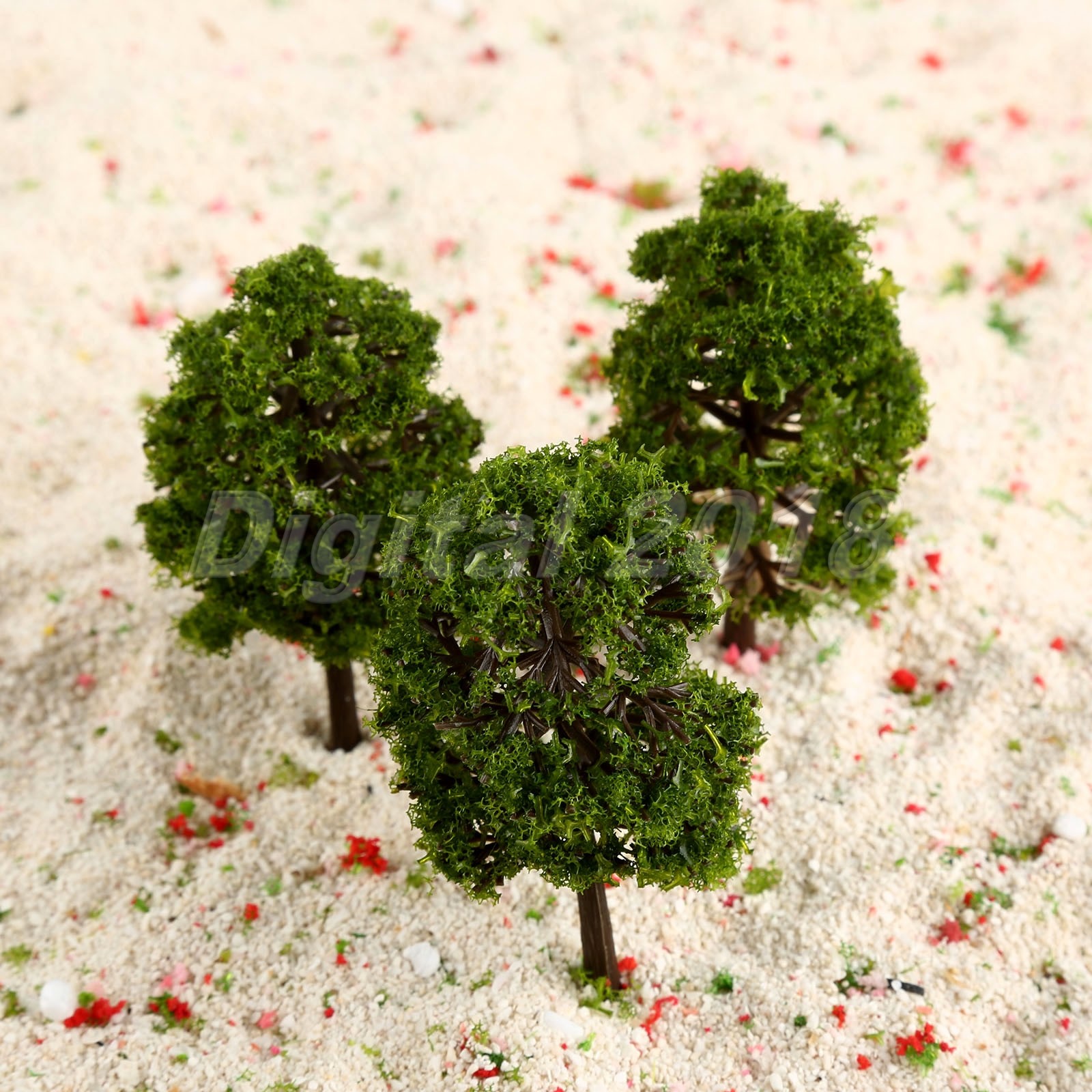 20Pcs HO OO Scale 1:100 9cm Model Scenery Trees Layout Train Railway Landscape