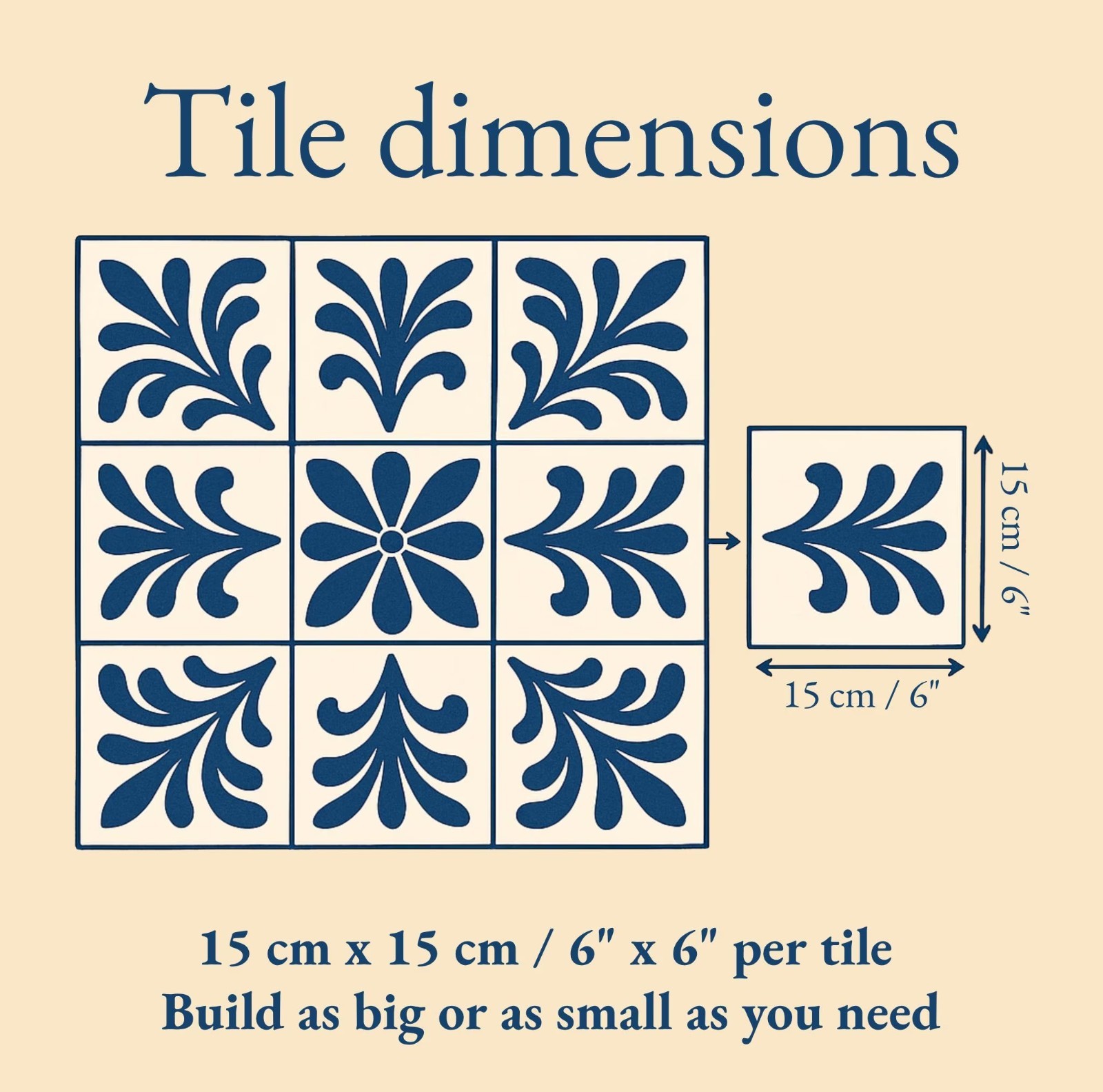 Equestrian Ceramic Tile Mural – Black & White Horses, Blue Floral Wall Art