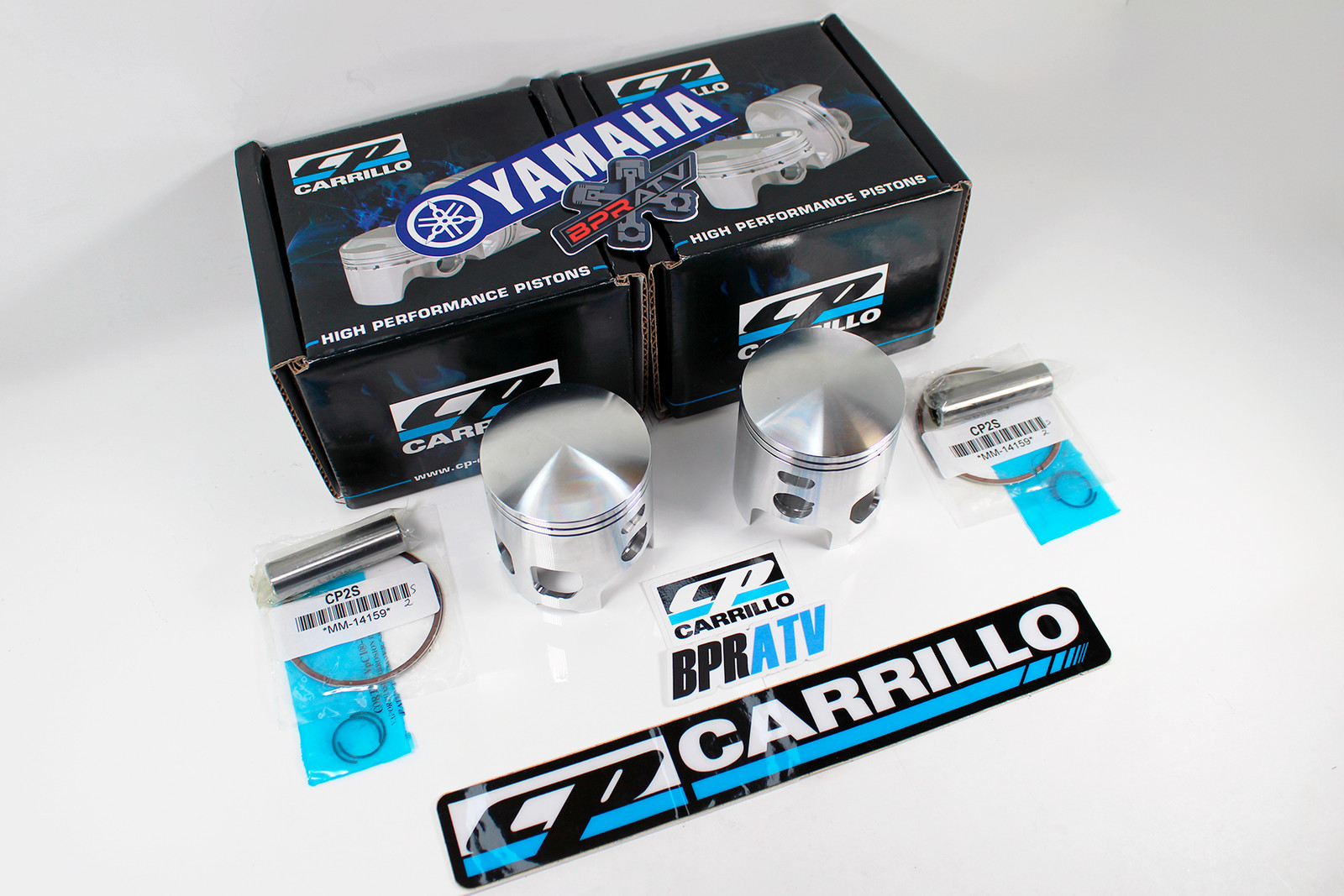 Yamaha Banshee 66mm Big Bore Cylinders + CP-Carrillo Pistons Top End Rebuild Kit