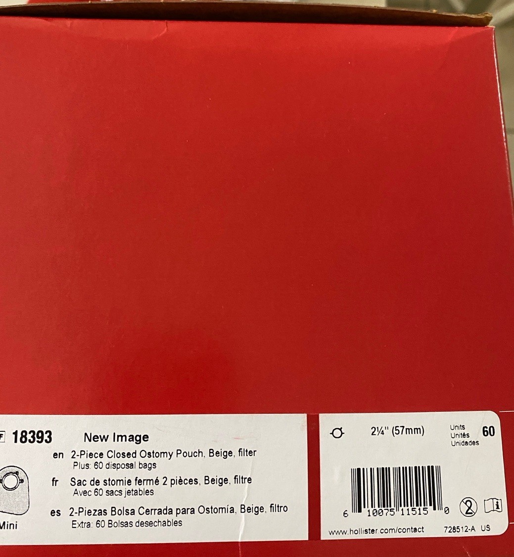 Hollister 18393 New Image Two-Piece Closed-End Pouch