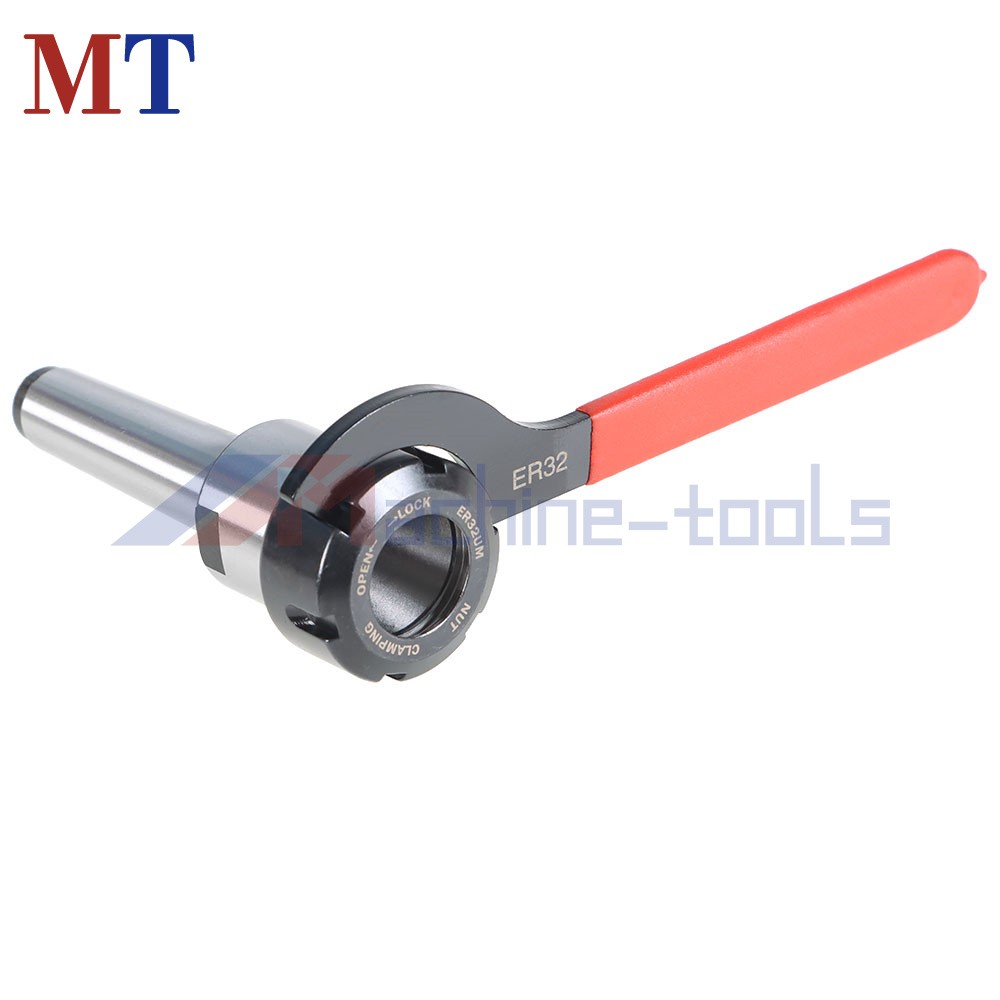 MT3 Shank With 11 Pack ER32 Collet Set ER32 Chuck & Spanner For Milling Machine