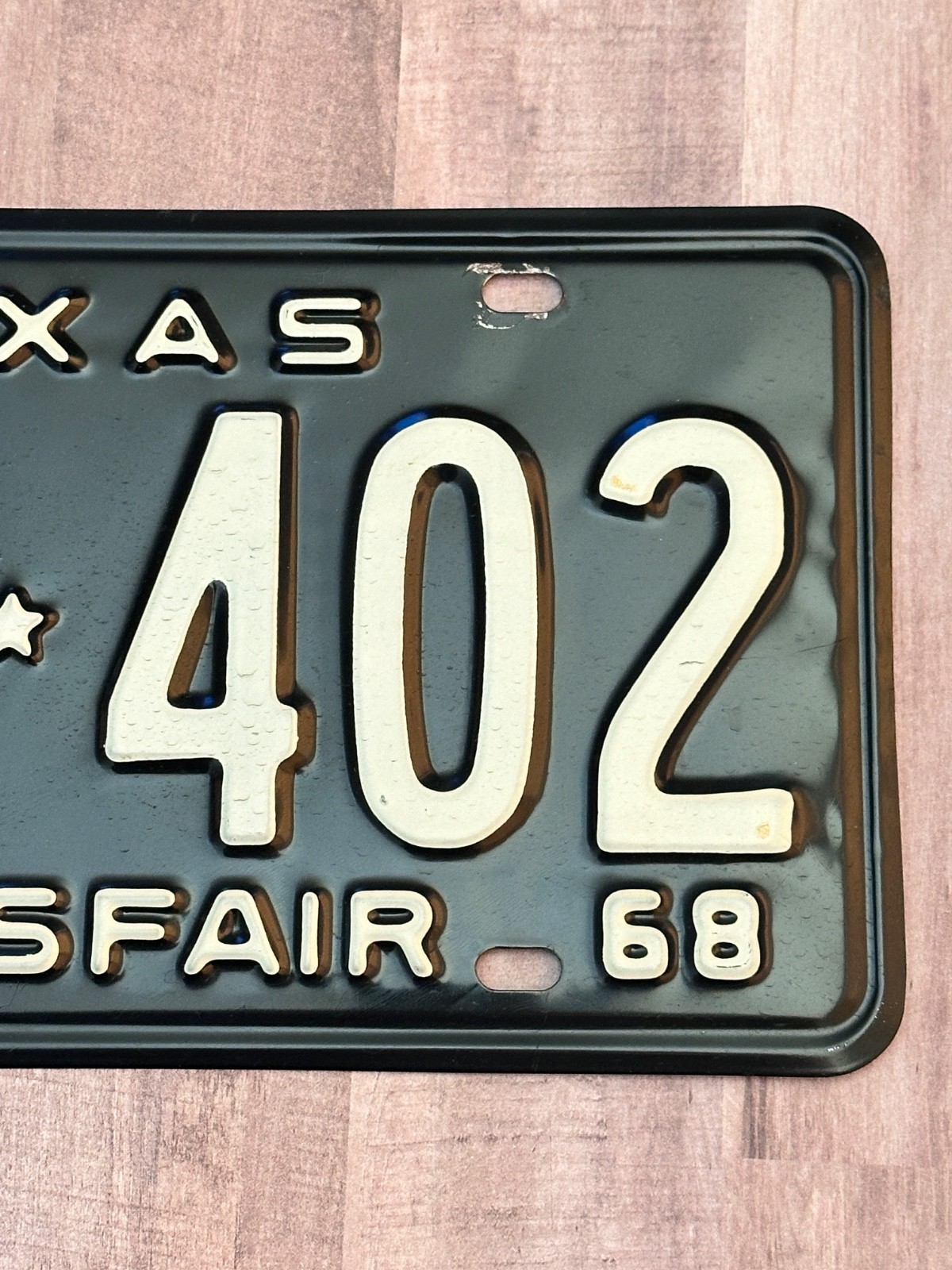 Texas 1968 Hemisfair License Plate Pair # RMD 402