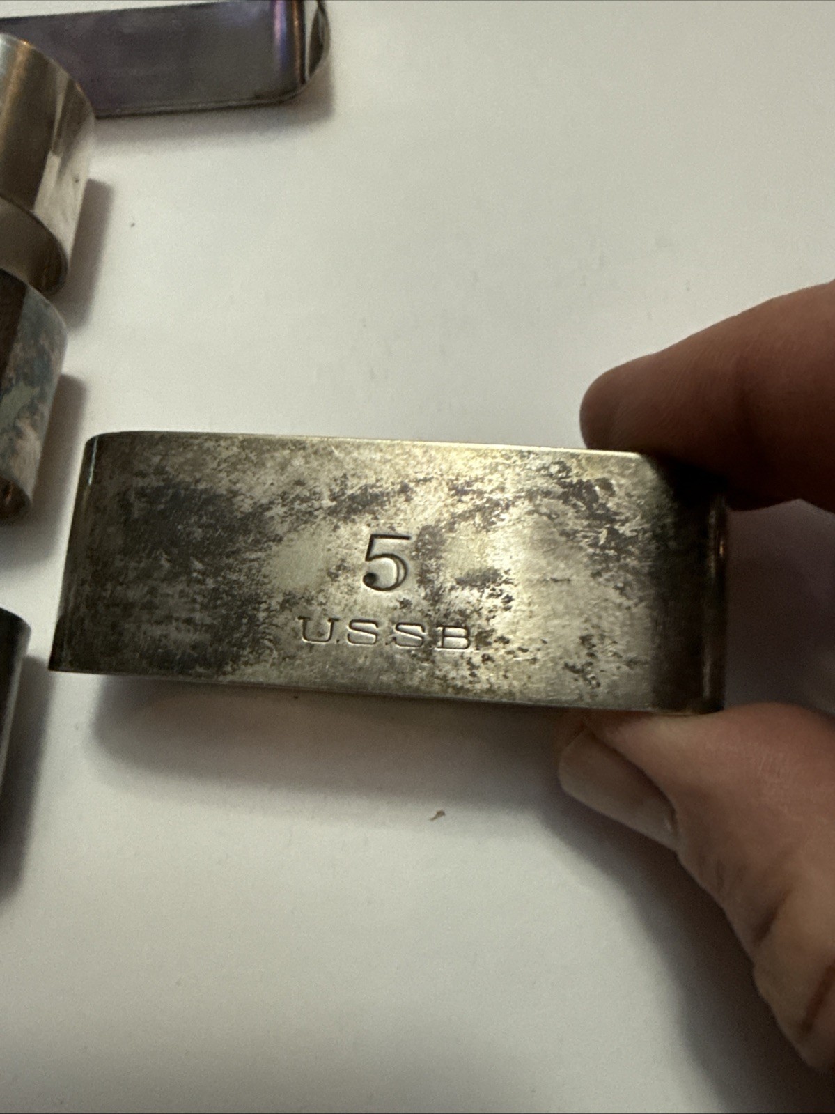 Rare Lot Of 7 INTERNATIONAL SILVER CO. USSB (US SHIPPING BOARD) NAPKIN RINGS