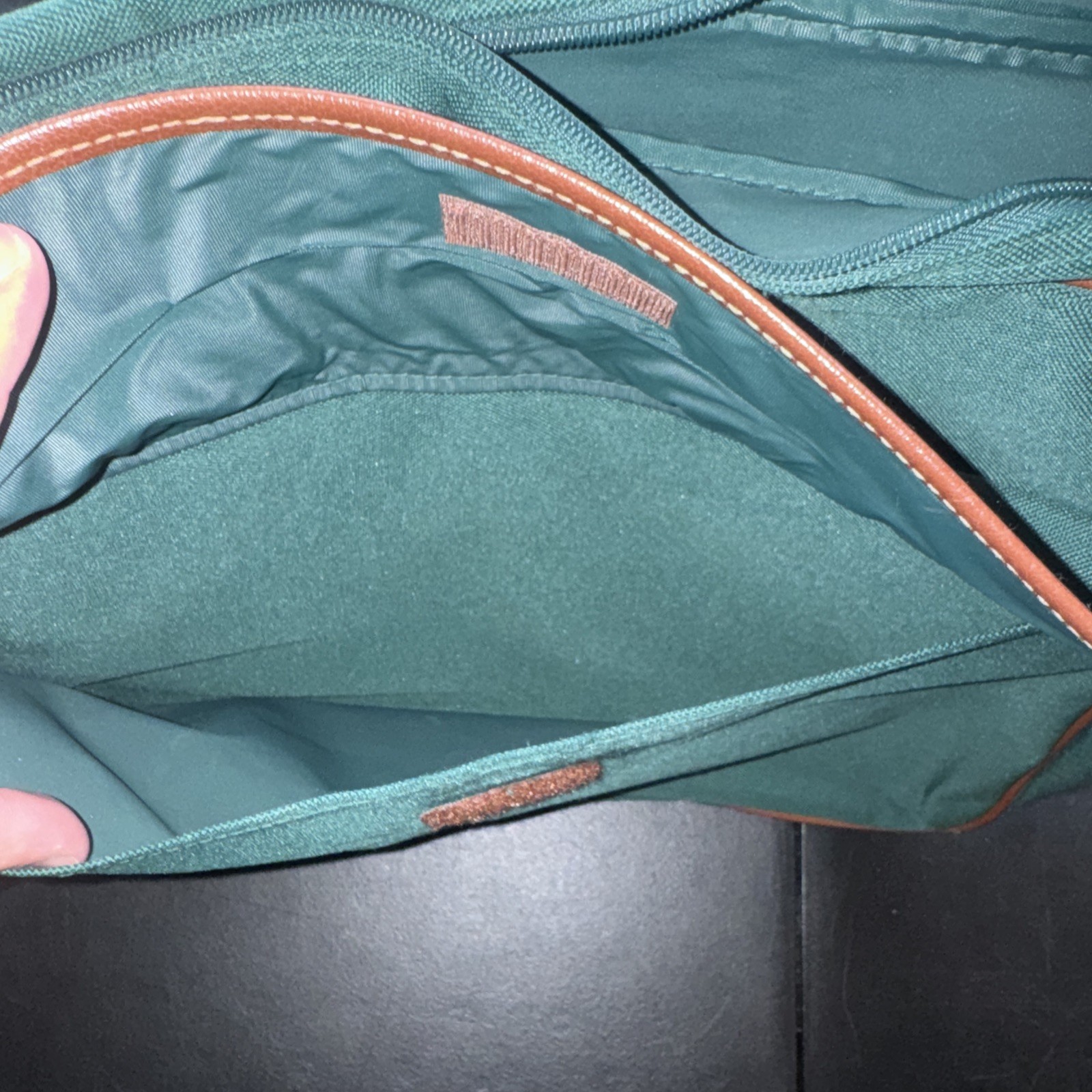 Polo Ralph Lauren Vintage Hunter Forest Green Canvas Computer Bag Messenger Bag