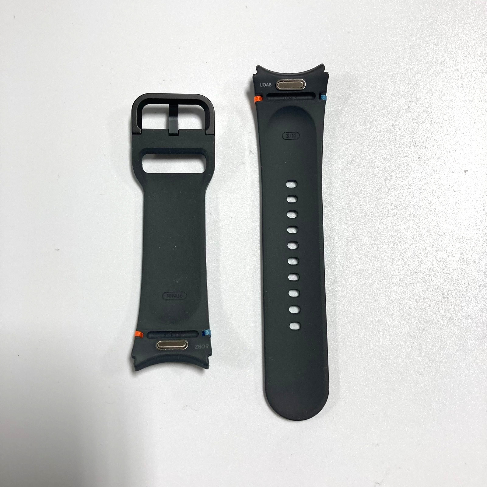 Genuine Samsung Galaxy Watch 7/6/5/4 Sport Band - S/M - Dark Gray/Pink/Blue