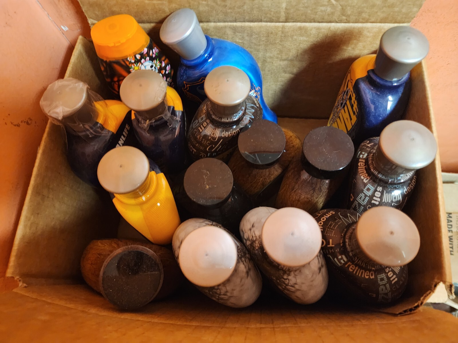 Lot of 5 Indoor Tanning Bed Lotion - Damaged Bottles - SALON DIRECT