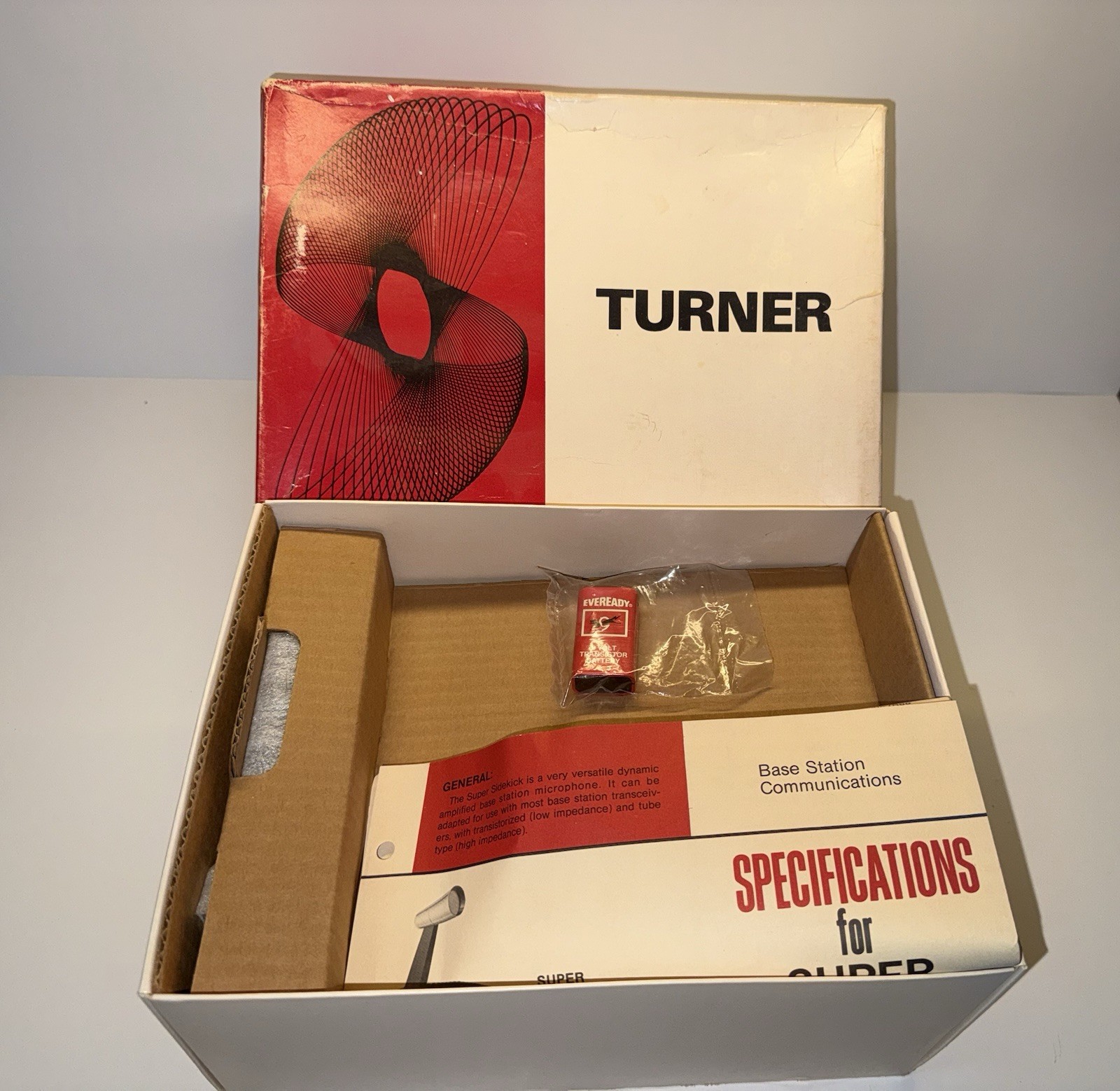 Turner Super Sidekick Desk microphone CB Ham radio NIB A Collectors Mic