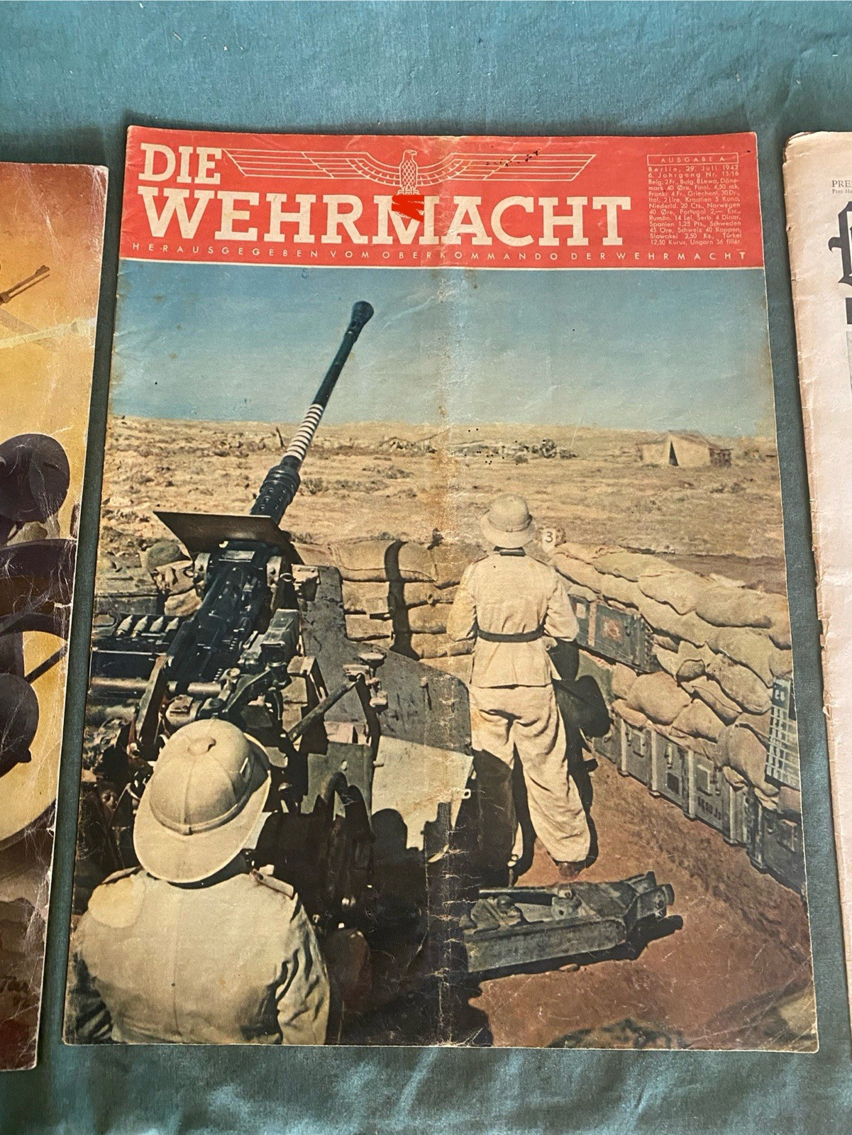 Vintage Original WW2 Magazines Rare Afrika Korps Motorschau Art