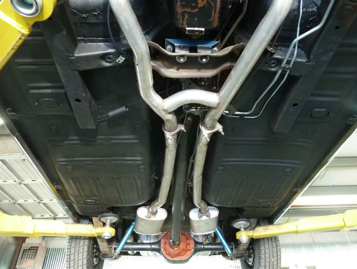 New 1965-1970 Mustang Dual Exhaust System Full Kit Standard H-pipe 2" 289 302 V8