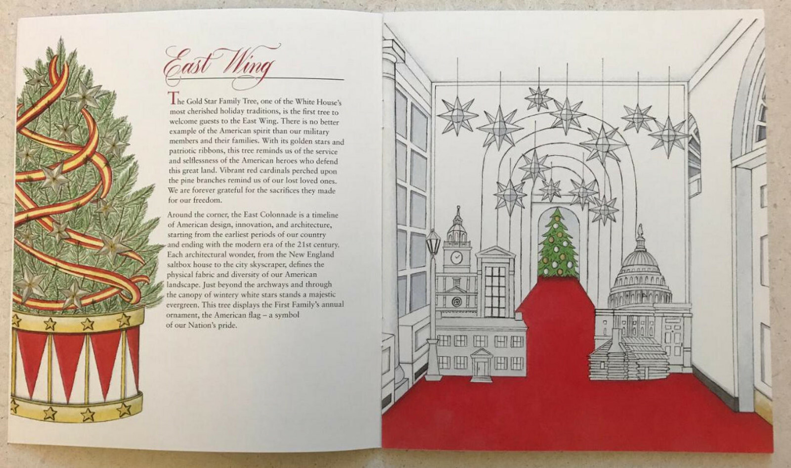 Donald Trump Melania 2019 White House Christmas Holidays Tour Book Program POTUS