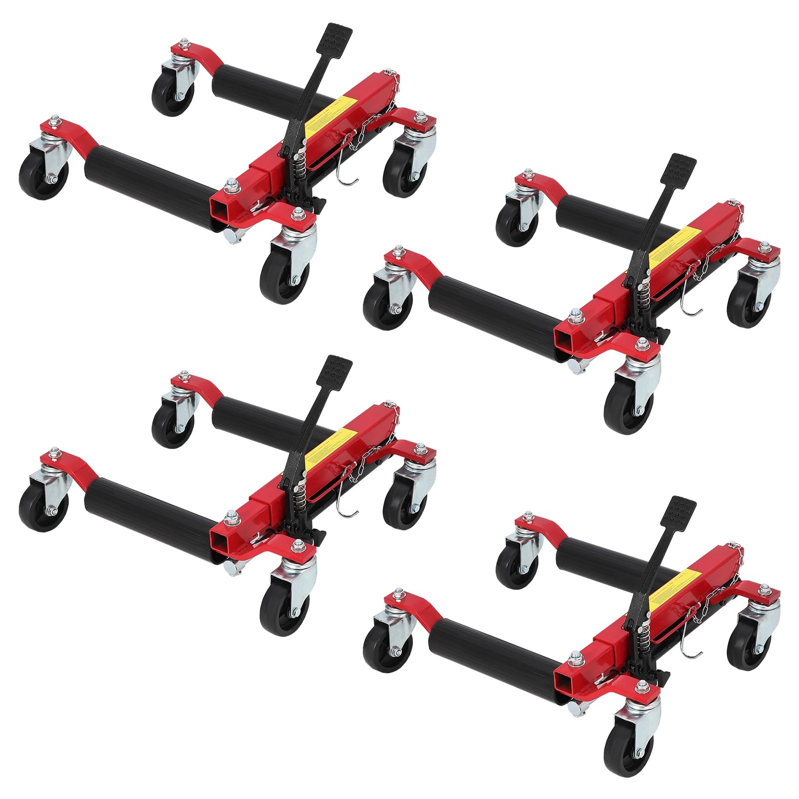 4 PACK Car Wheel Dolly 6000 Lbs Heavy Duty Hydraulic Vehicle Positioning Jacks