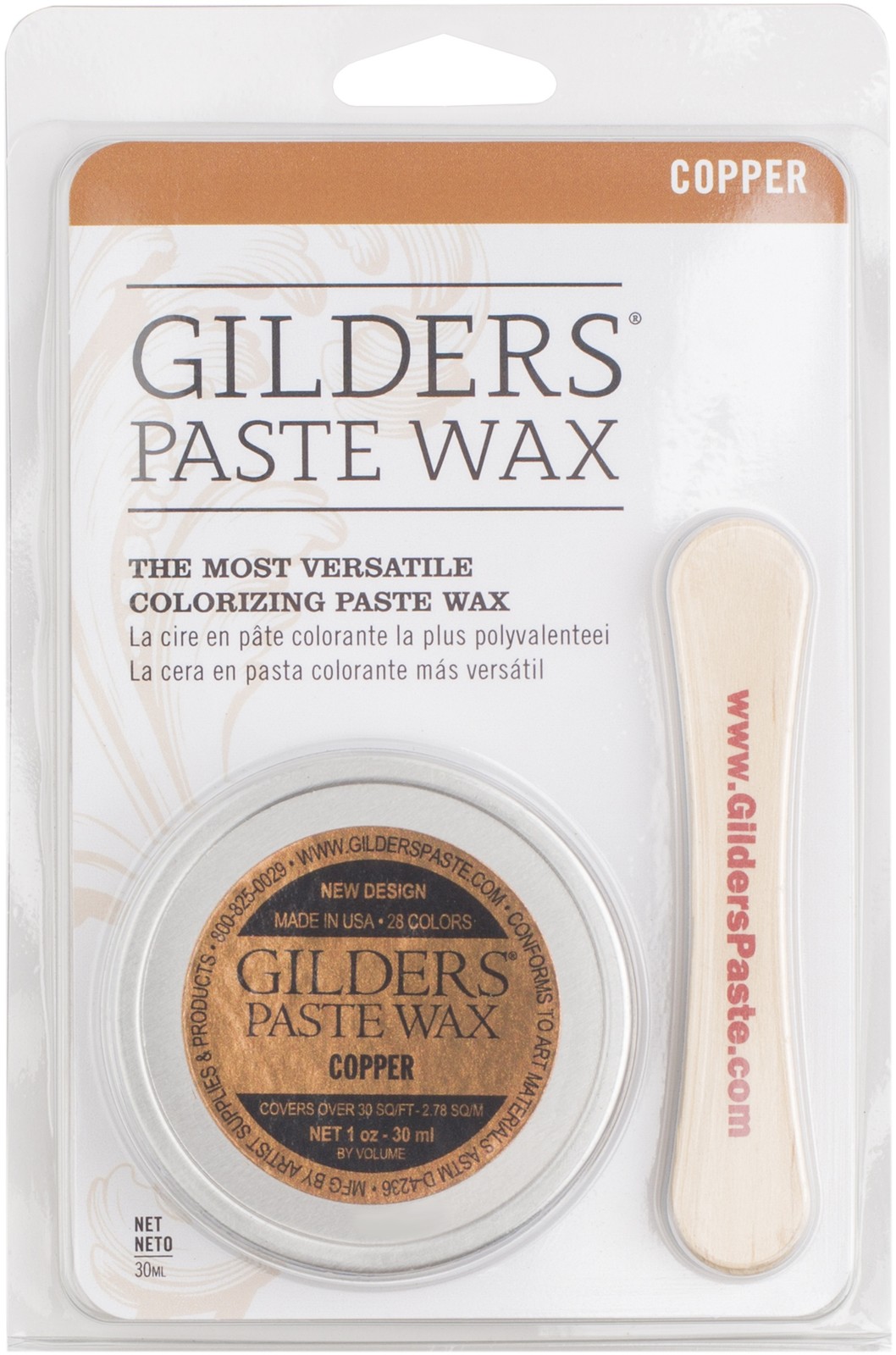 GILDERS(R) Paste Wax Finishes 30ml - Baroque Art-Copper