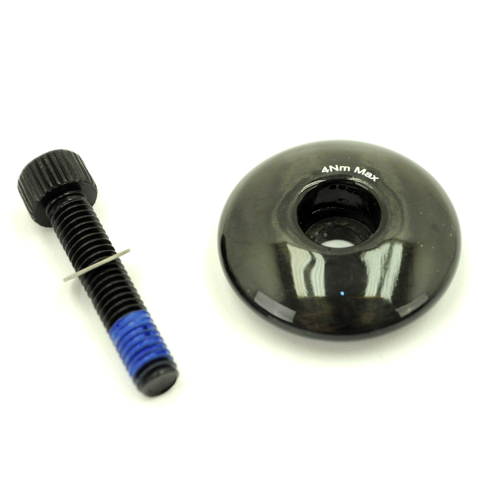 GWH Industries 1-1/8" Headset Expansion Bolt / Plug & Top Cap Carbon