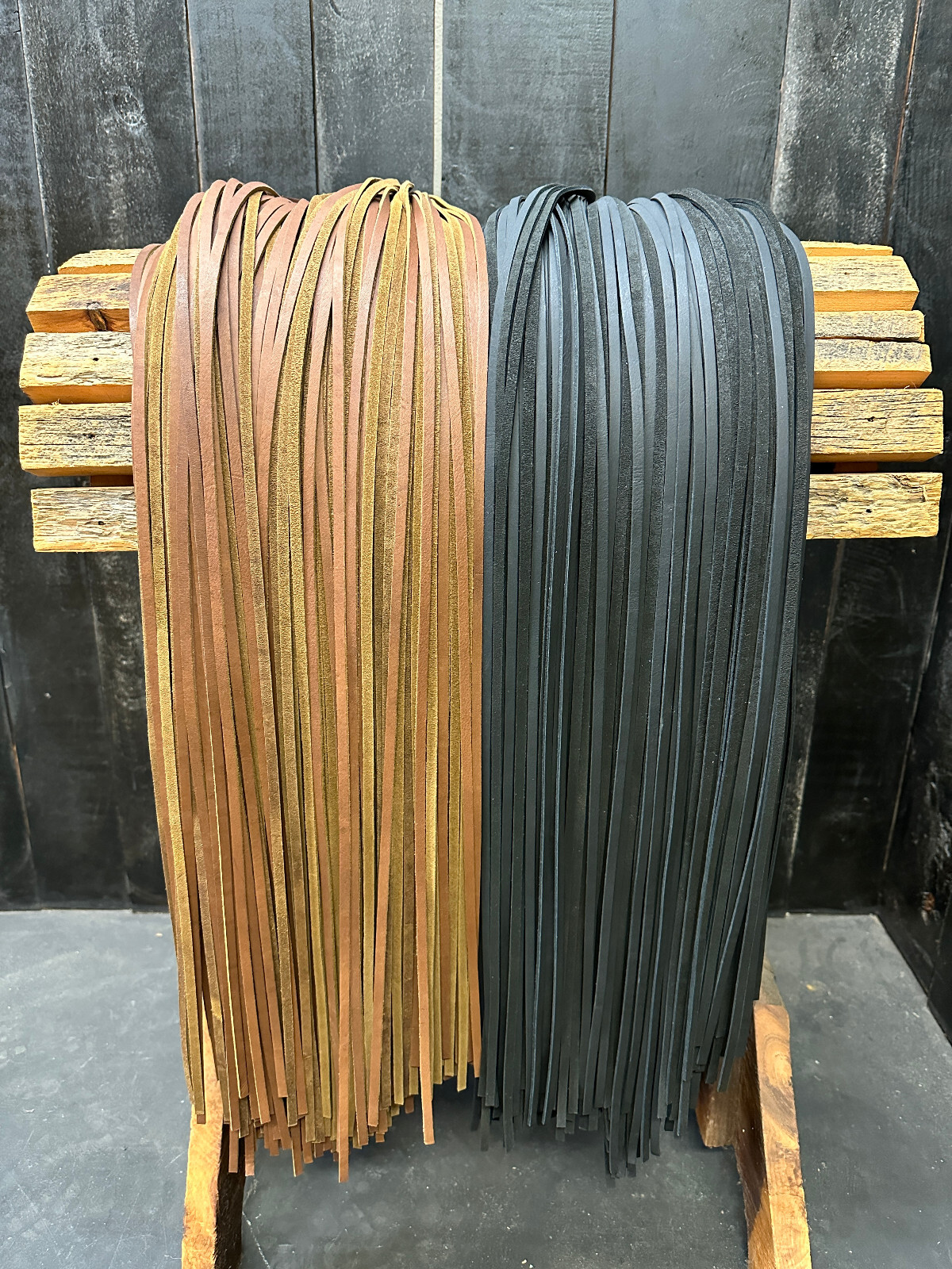 BROWN Genuine Leather Lace 1/4” x 72” Strip Cord Braiding String Lacing 6mm