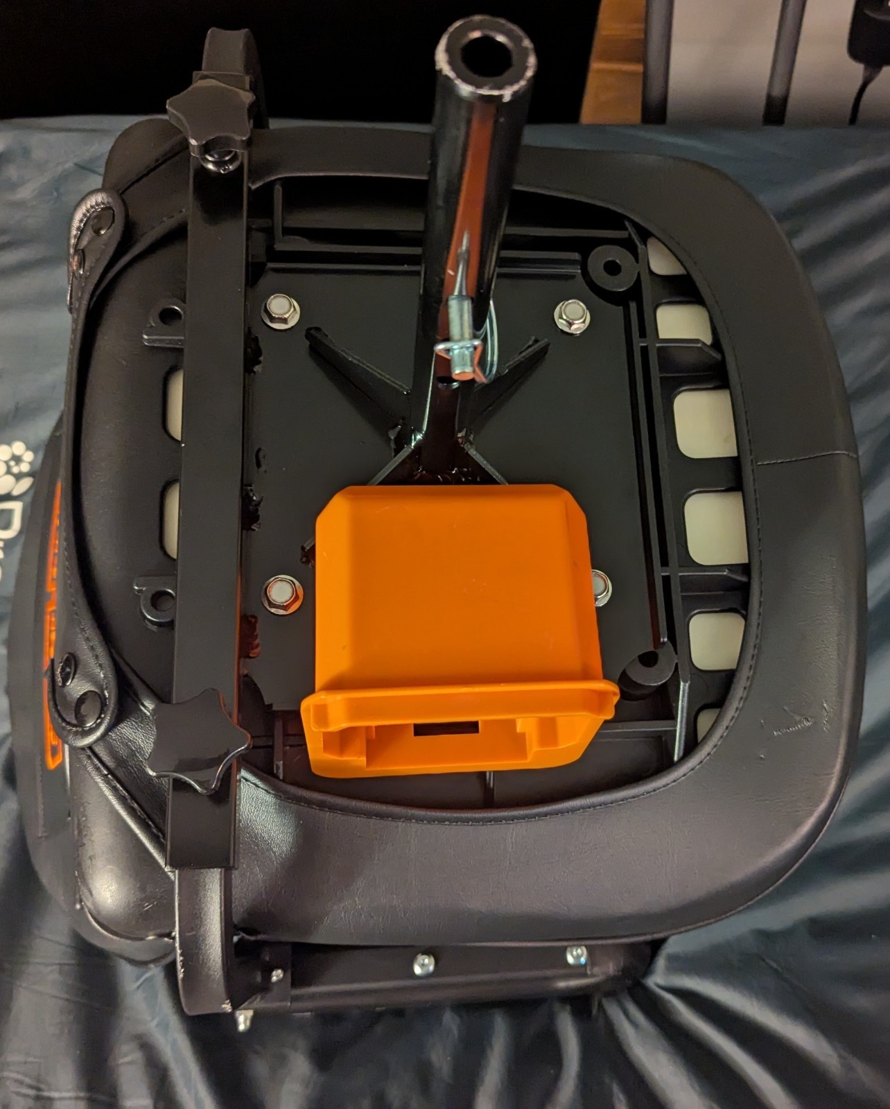 Super Handy Seat W/ Armrest Black Adjustable Height Easy to Install