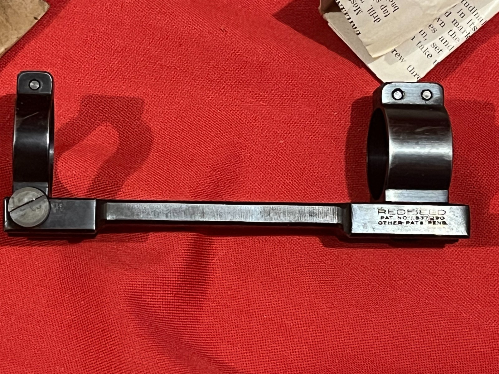 post WWII Patent No. REDFIELD JR-23 Base & 1" Ring set for SAVAGE 23 Bolt Action