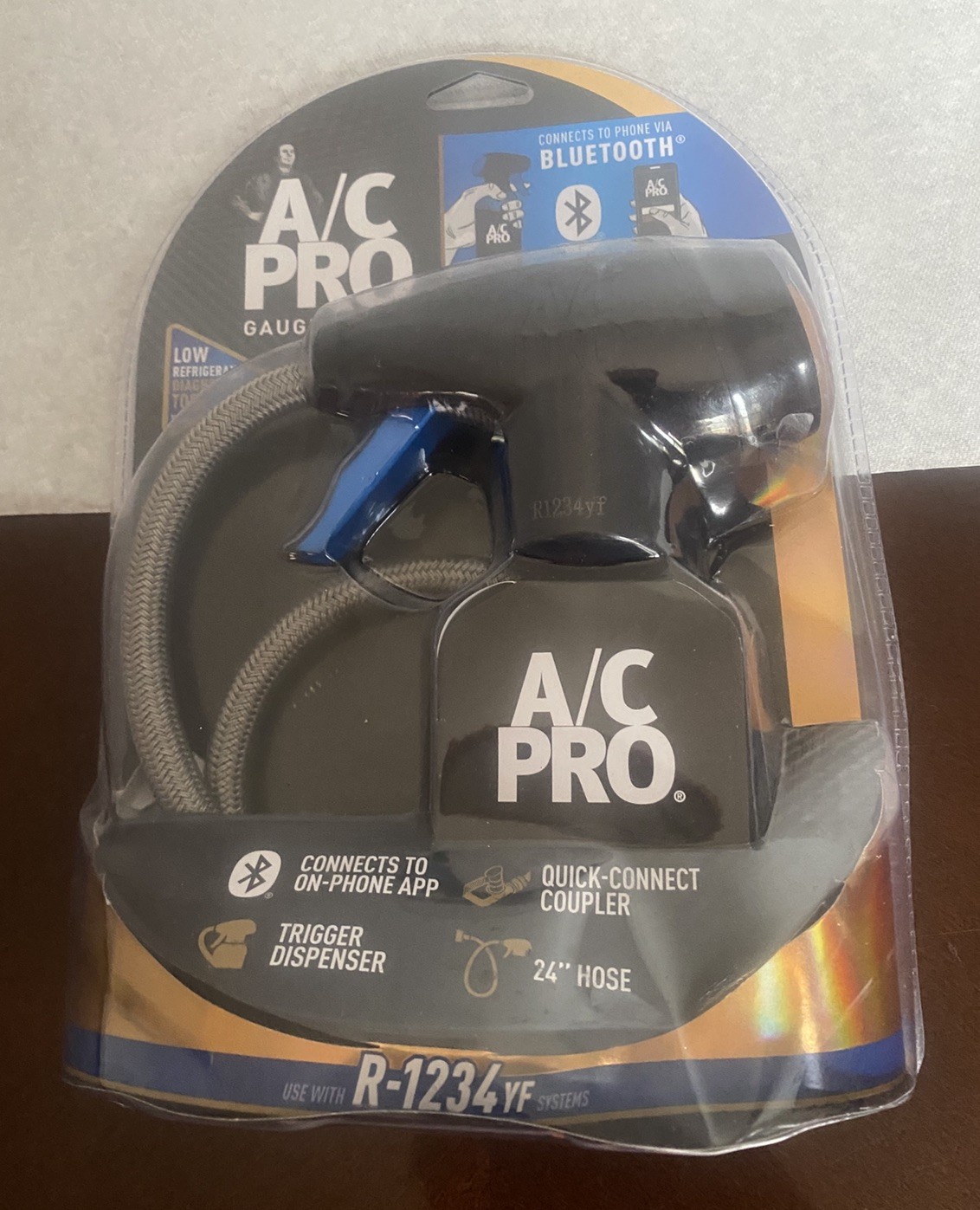 A/C AC Pro R-1234YF R1234YF Professional Gauge & Hose BT AC120AY01D-1US 164075