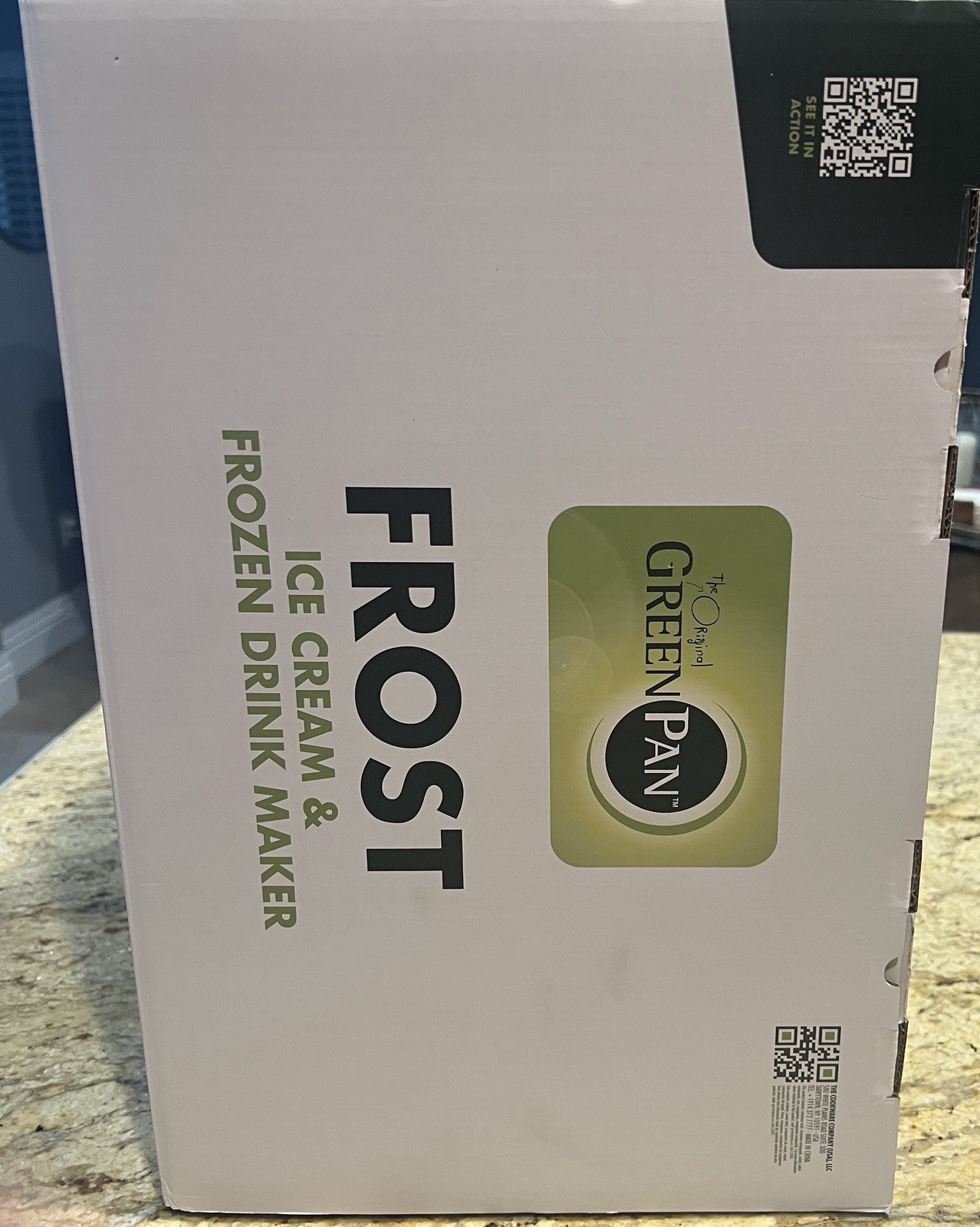 Greenpan Frost Ice Cream & Frozen Drink Maker, Licorice/Black