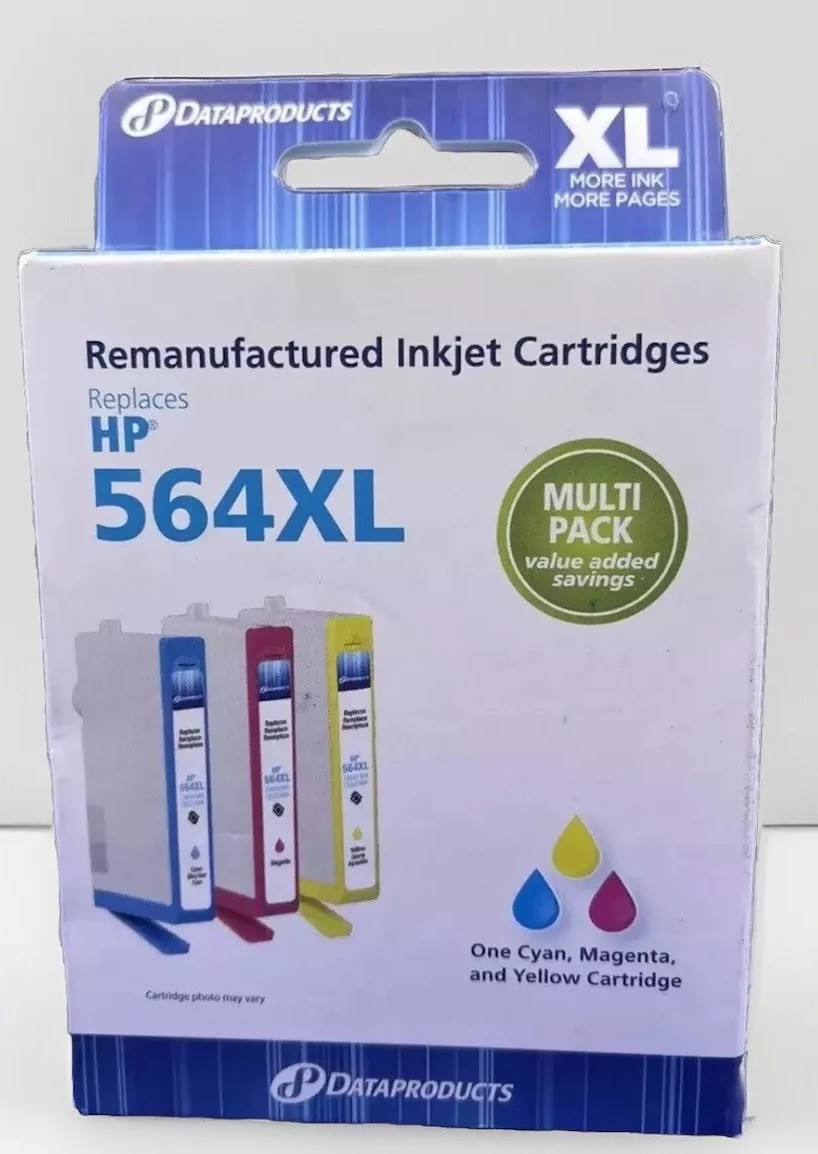 HP 564XL Dataproducts Inkjet Cartridge High Yield CMY Color Ink 3-Pack