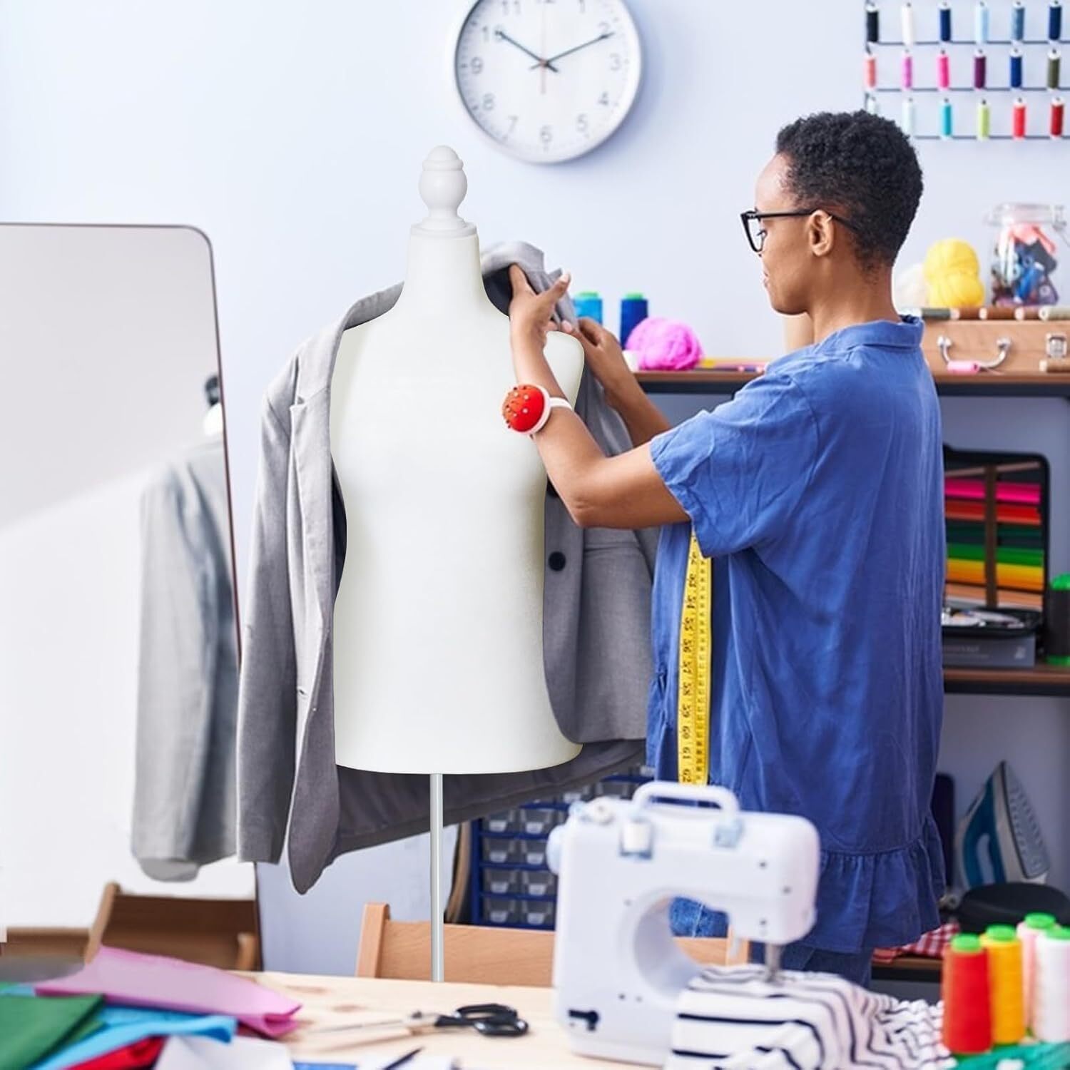 Female Dress Form Mannequin Tripod Stand for Sewing Dressmakers size 10-12