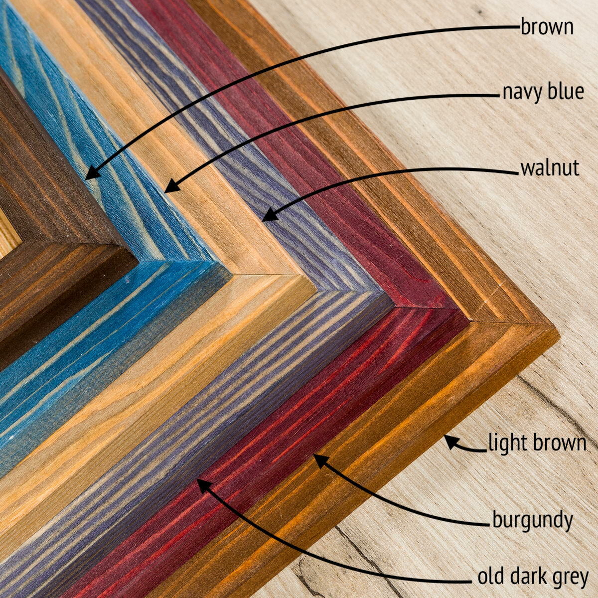 Rustic Wooden Picture Frames - Natural Solid Distressed Wood - Wall/ Tabletop