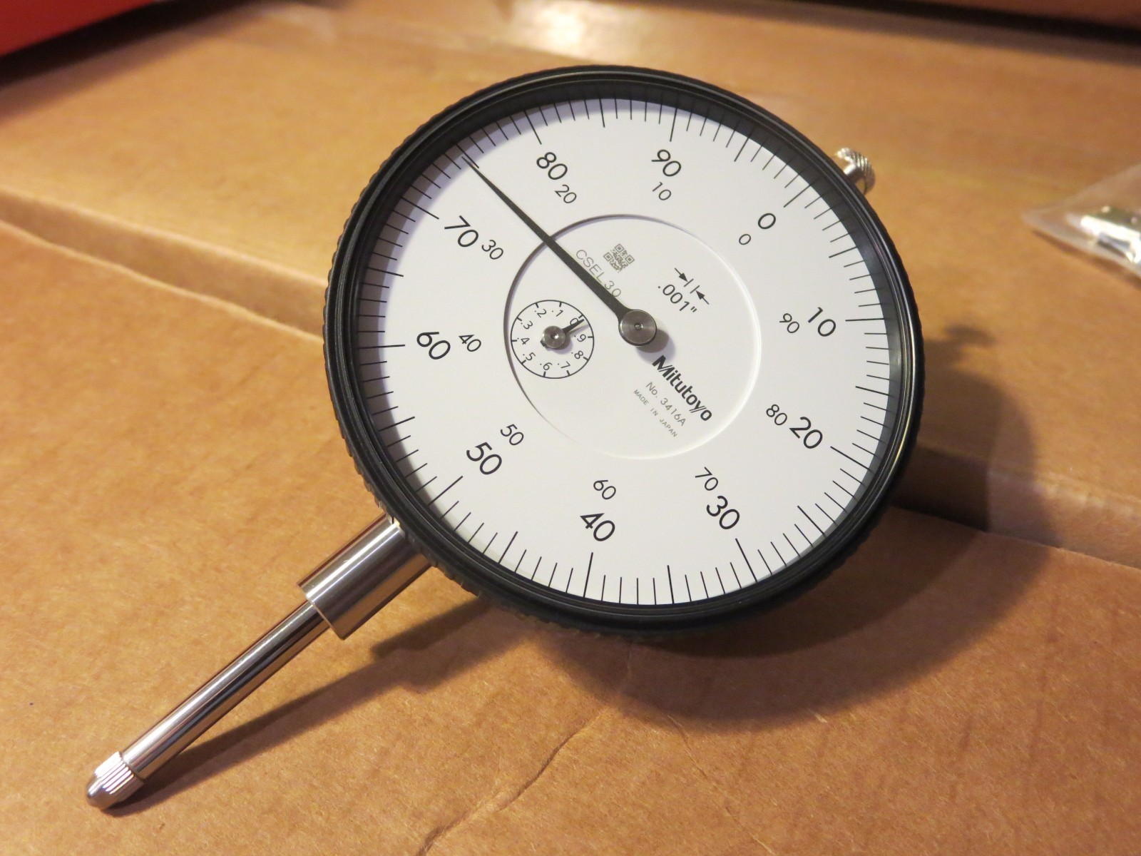 MITUTOYO # 3416A Dial Indicator .001 New w/factory packaging