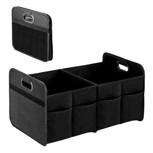 Trunk Organizer for Car/SUV/Truck, Collapsiblement 1 Pack Black New 2 Compart