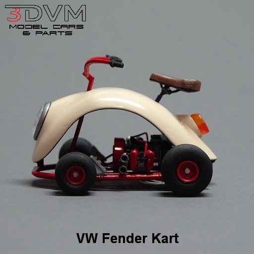 1:25-1:24 Scale Resin VW Fender Kart Model Kit, Un-assembled