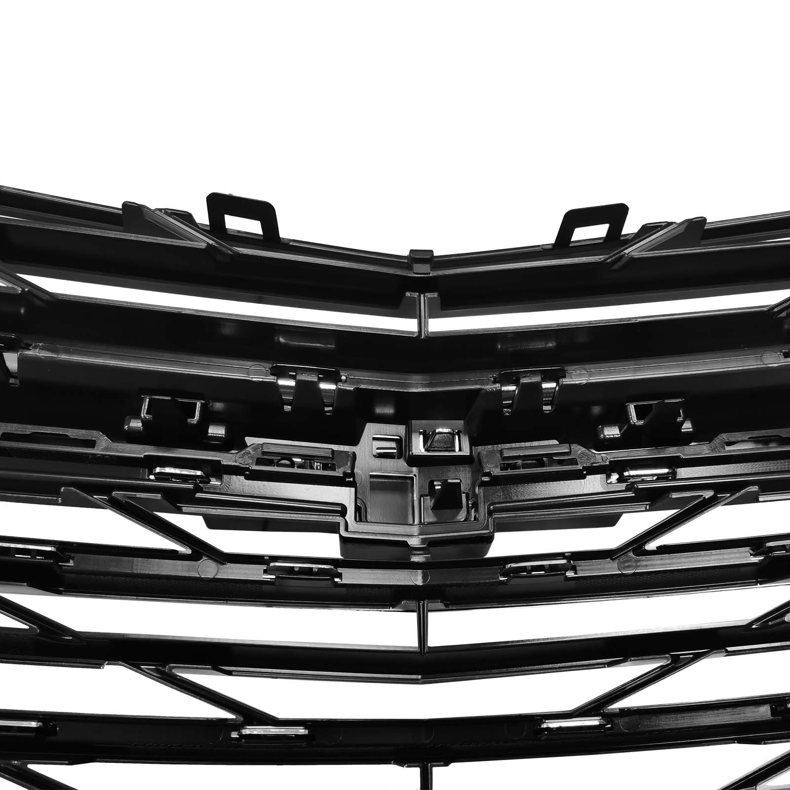 3PCS For 2019-2024 Chevrolet Malibu Chrome Front Upper Lower Grille LSGRCV008B