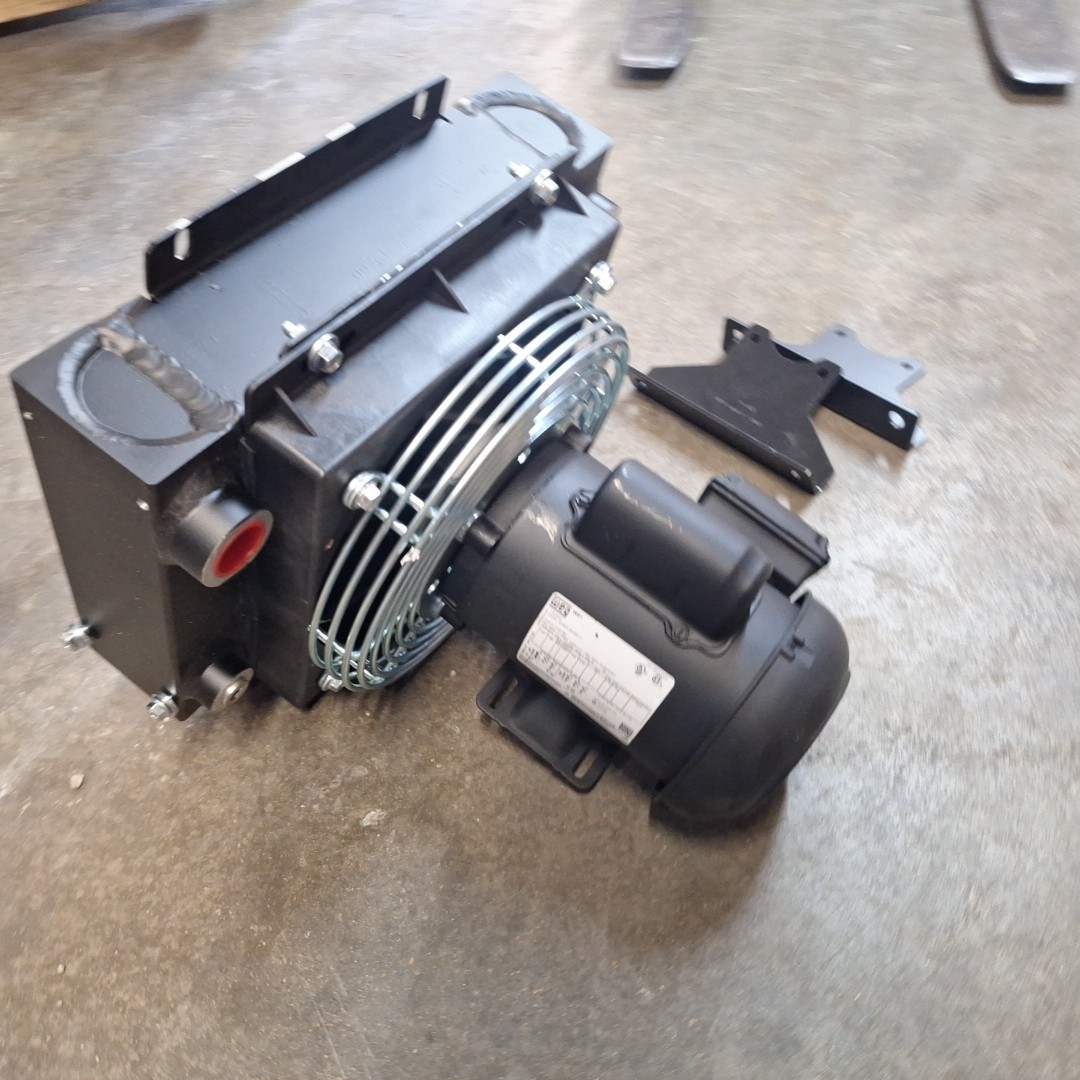 COOL-LINE Forced Air Oil Cooler AL5-1: 5 hp, 30 gpm Max. Flow, 377 psi