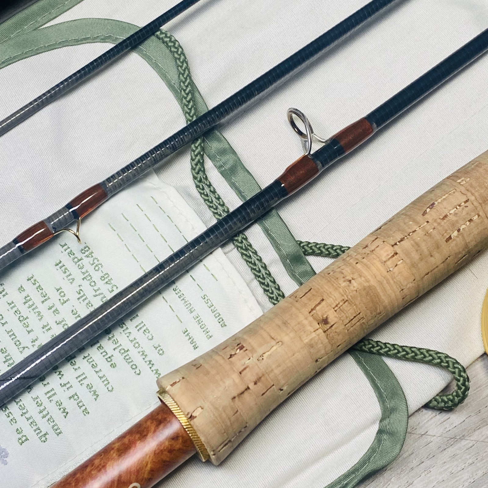 Orvis Superfine TOUCH 763-4 7’6” 3wt Fly rod w/Tube Case Sock Excellent++