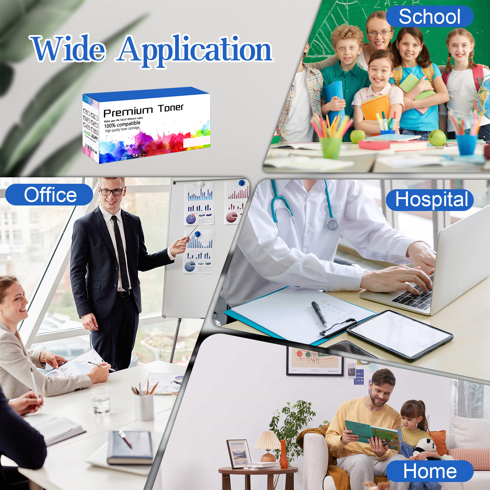 2PK W1380A Toner with Chip For 138A HP LaserJet Pro 3001dw 3001fdw MFP 3101fdw