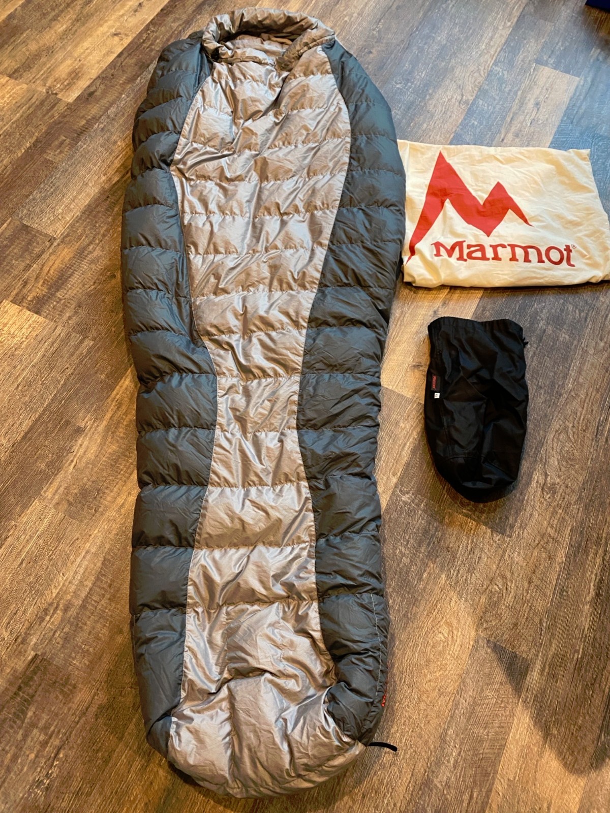 Marmot Arroyo Goose Down Sleeping Bag 30 Degree Left Zip 82"x33.5"