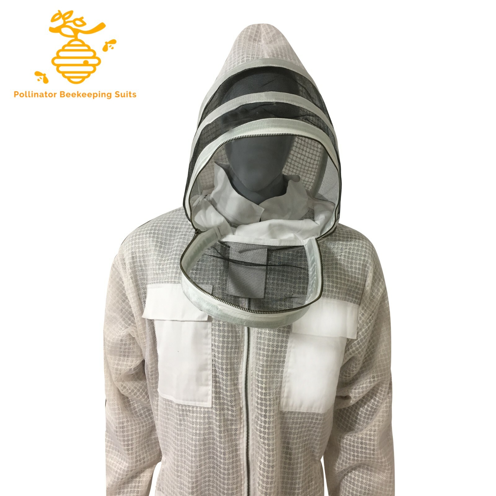 Ventilated Bee Suit Fencing Veil Beekeepers Three Layer beekeeping Suit Coverall