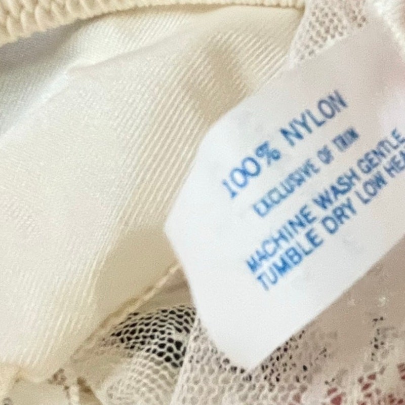 Vintage Lace Badysuit Womens Small Ivory Lingerie Bridal