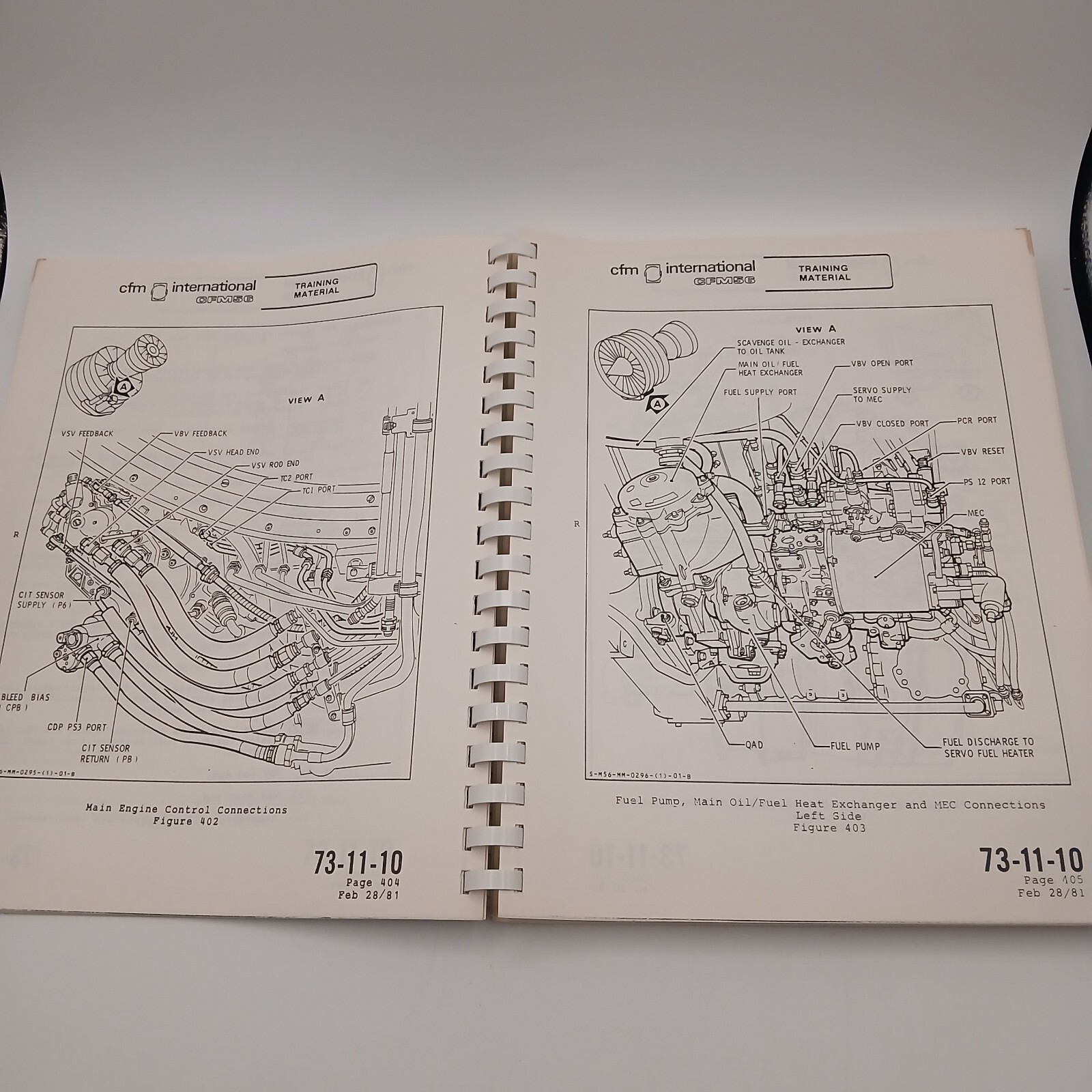 Vintage CFM International CFM56 Line Replaceable Units Students Notebook Manual