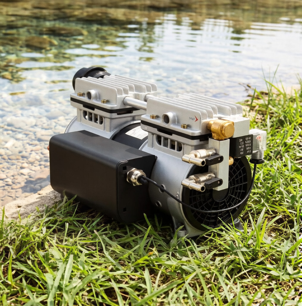 550W 5.2CFM Pond Aerator w/ Timer Lake Pond Aeration System 3/4 HP Up to 3 Acres