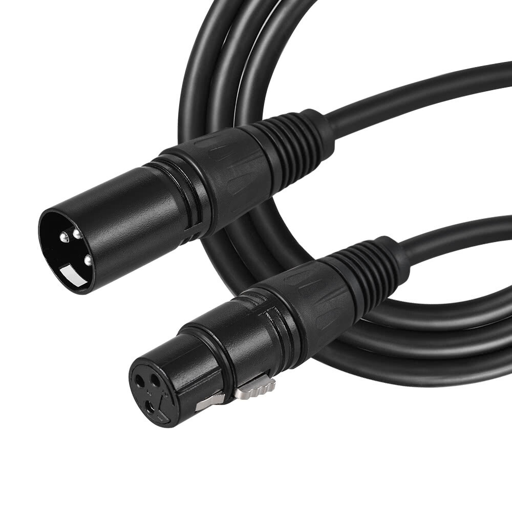 Premium XLR Male to Female All Sizes Microphone Cable Balanced 3 Pin Pro Grade