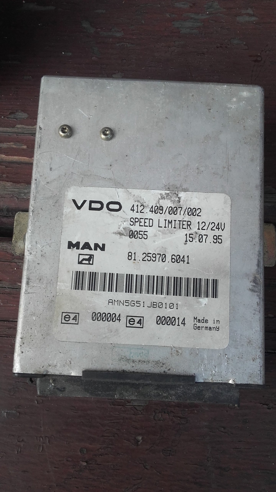 VDO MAN 412.409/007/002 Speed Module