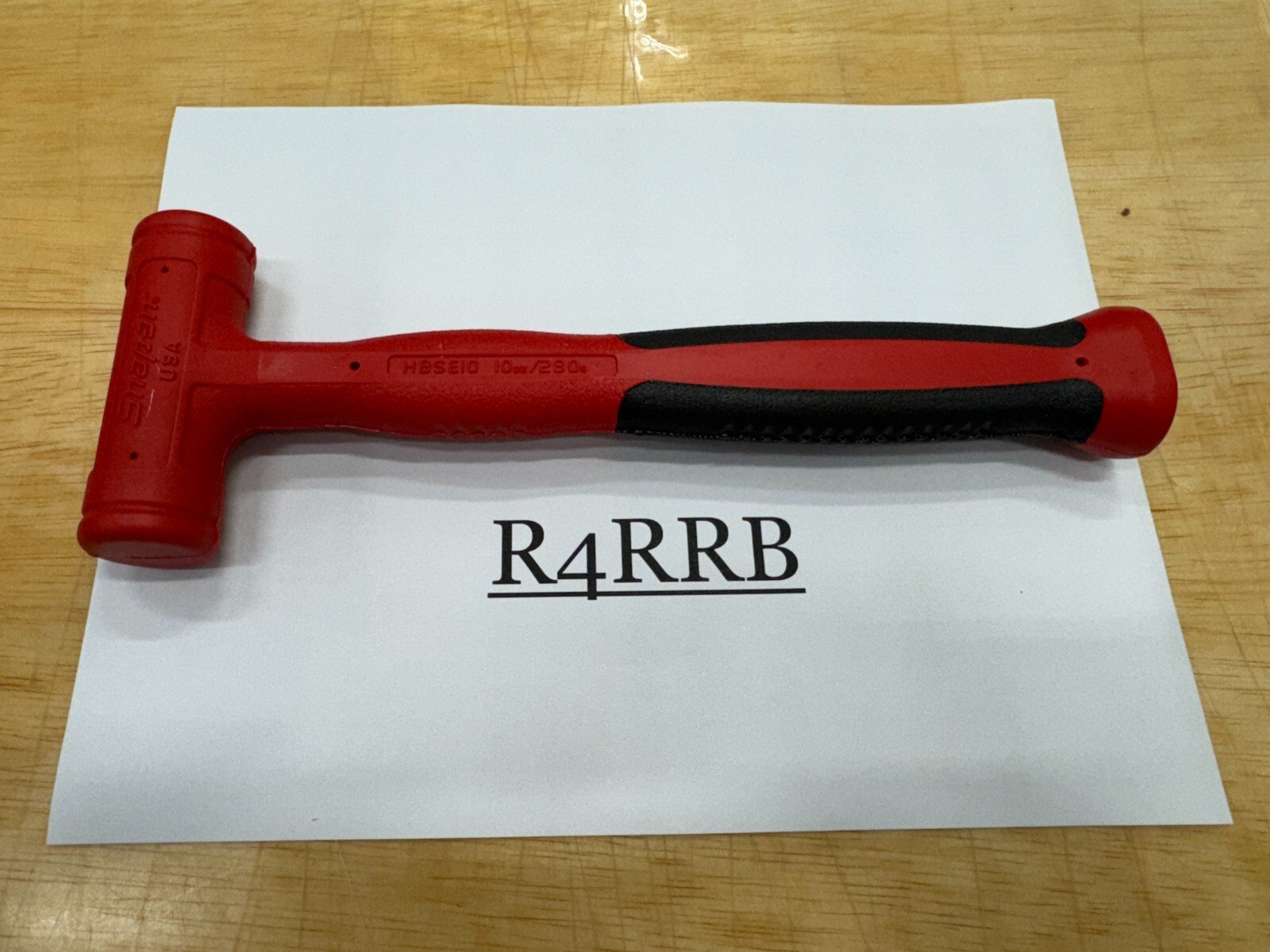 Snap-on Tools USA New Red Small 10oz Slimline SOFT FACE Dead Blow Hammer HBSE10