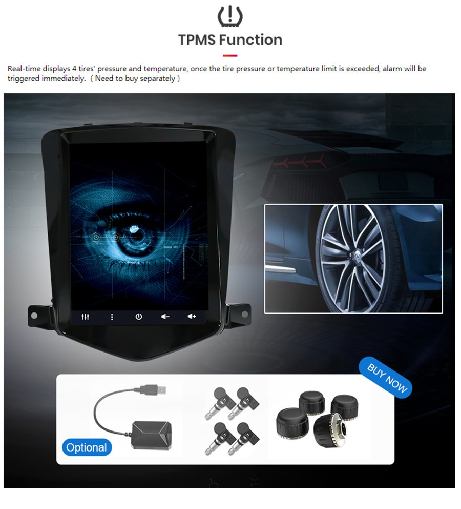 For Apple Carplay Car Radio Stereo GPS Navigation WiFi For 2009-2013 Buick Regal