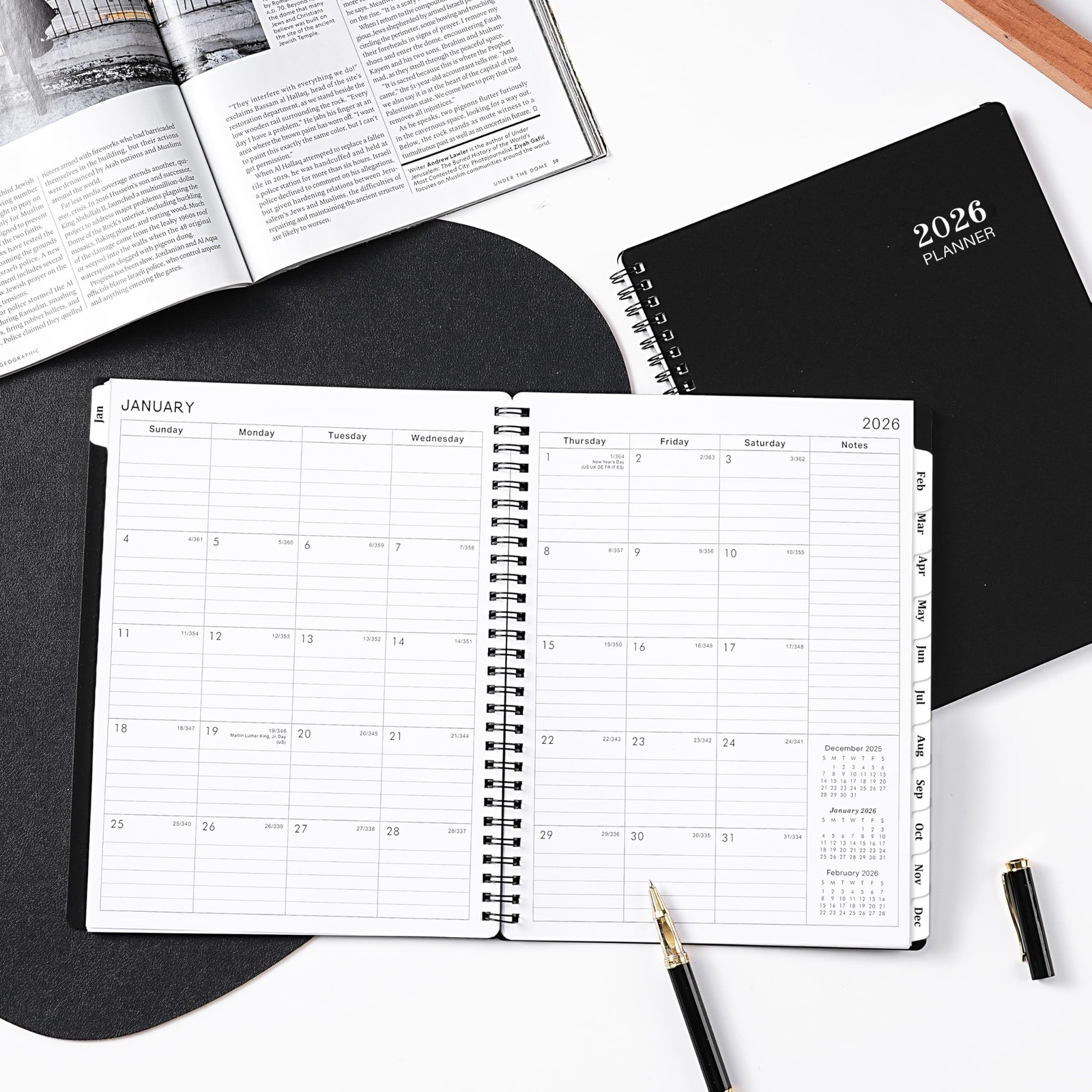 2026 Planner - 8” × 10”, Planner Weekly and Monthly 2026, from JAN to DEC 20...