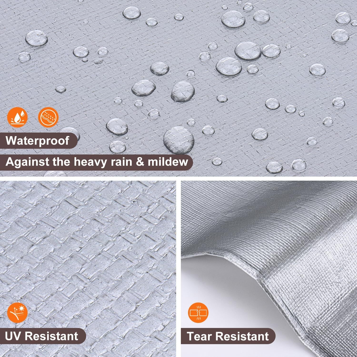 18 Mil 16 Mil True Finished Size Heavy Duty Poly Tarp Cover Waterproof Tarpaulin