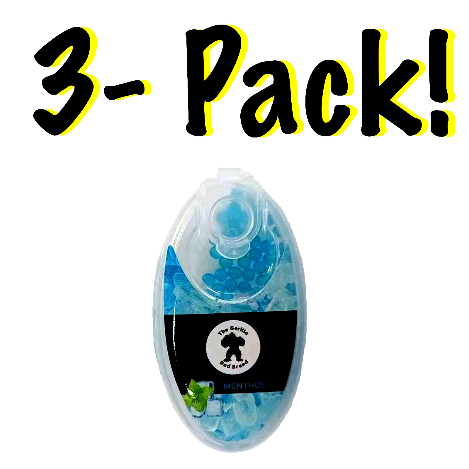 300 Count Blue Menthol Burst Beads - Classic DIY Menthol Flavor Infusion Capsule