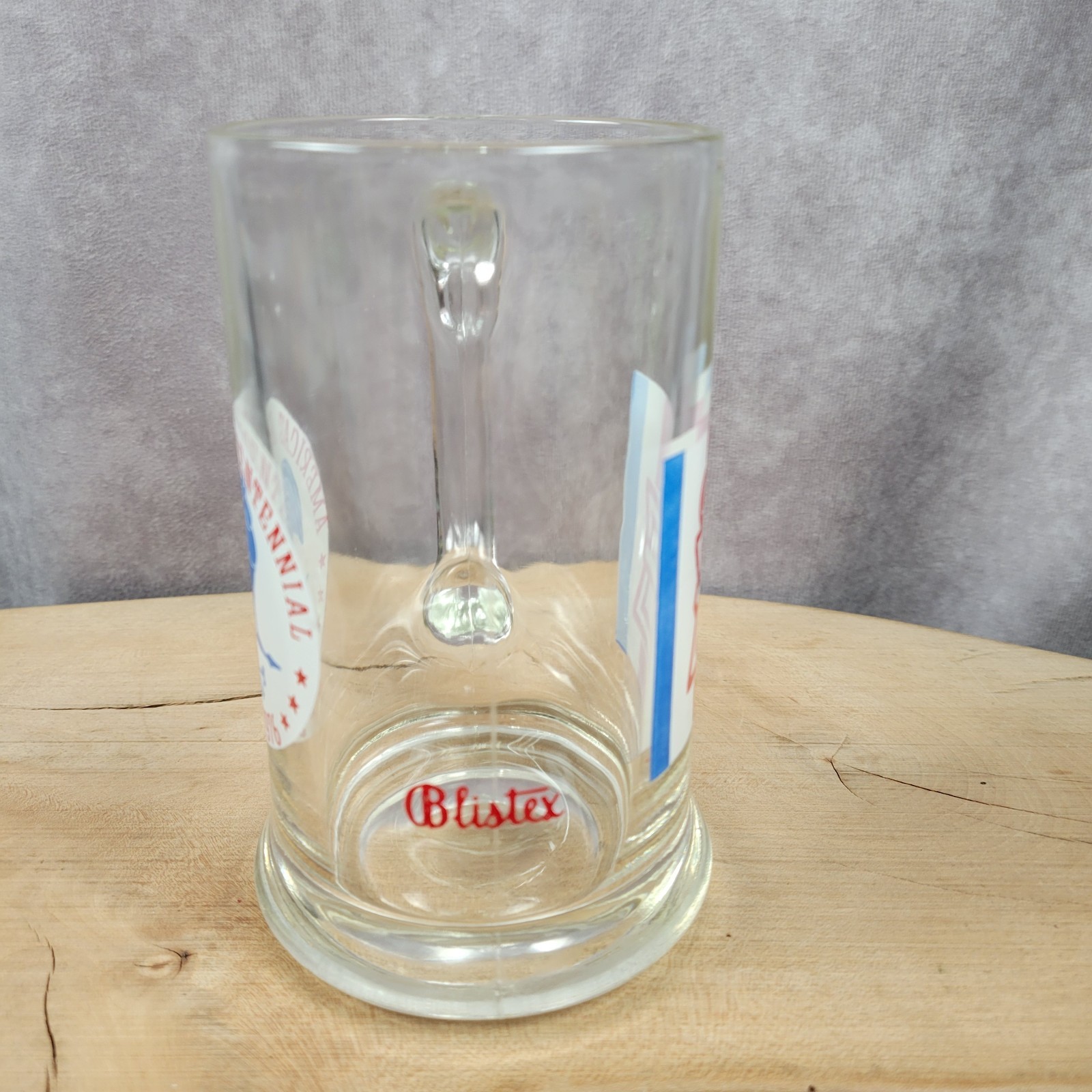 Blistex Pharmacy Advertising Glass Mug Stein America's Bicentennial US 1976 VTG