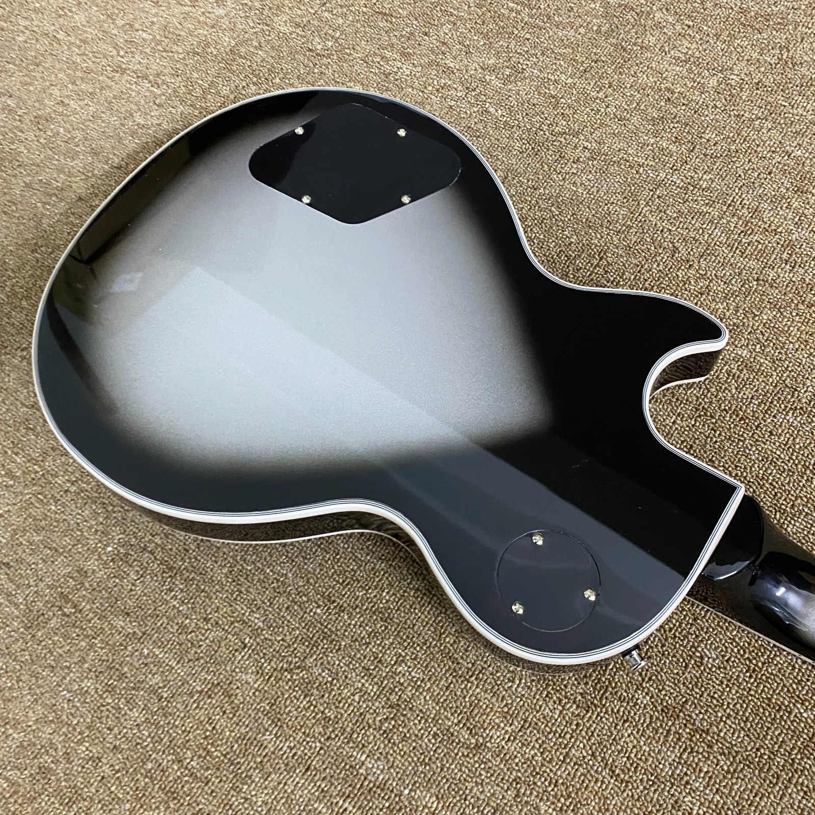 Custom LP Electric GuitarChrome plated hardware Carve Metal body Free Ship in US