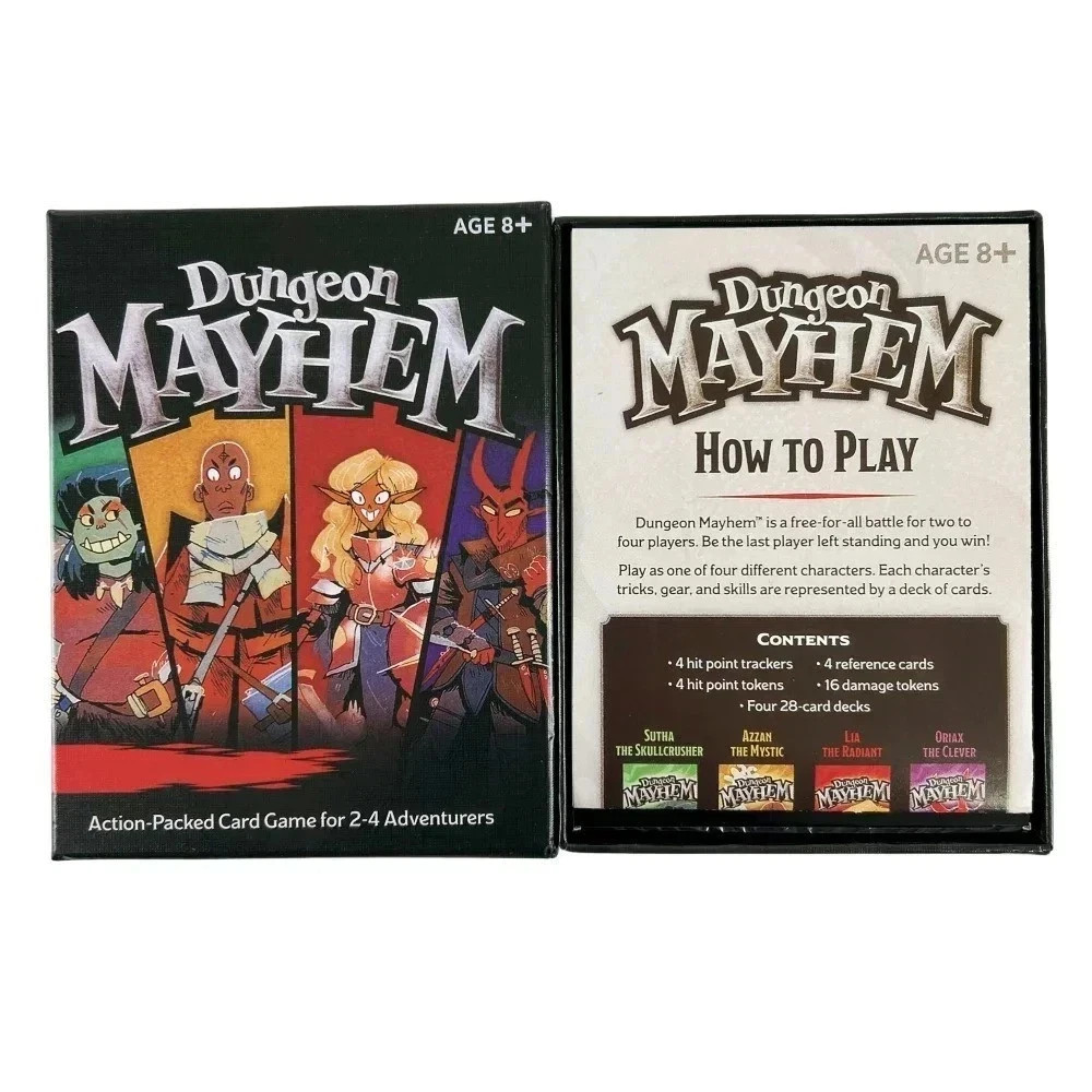 Share Dungeon Mayhem Board Game Cards Monster Madness Card English Toy Gift