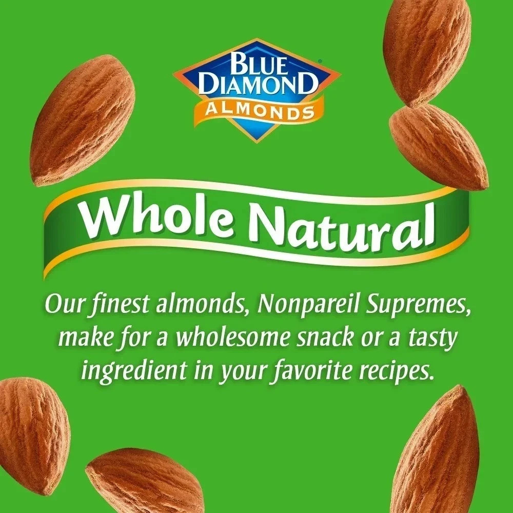 Blue Diamond Whole, Raw, Natural Almonds, 25 Oz
